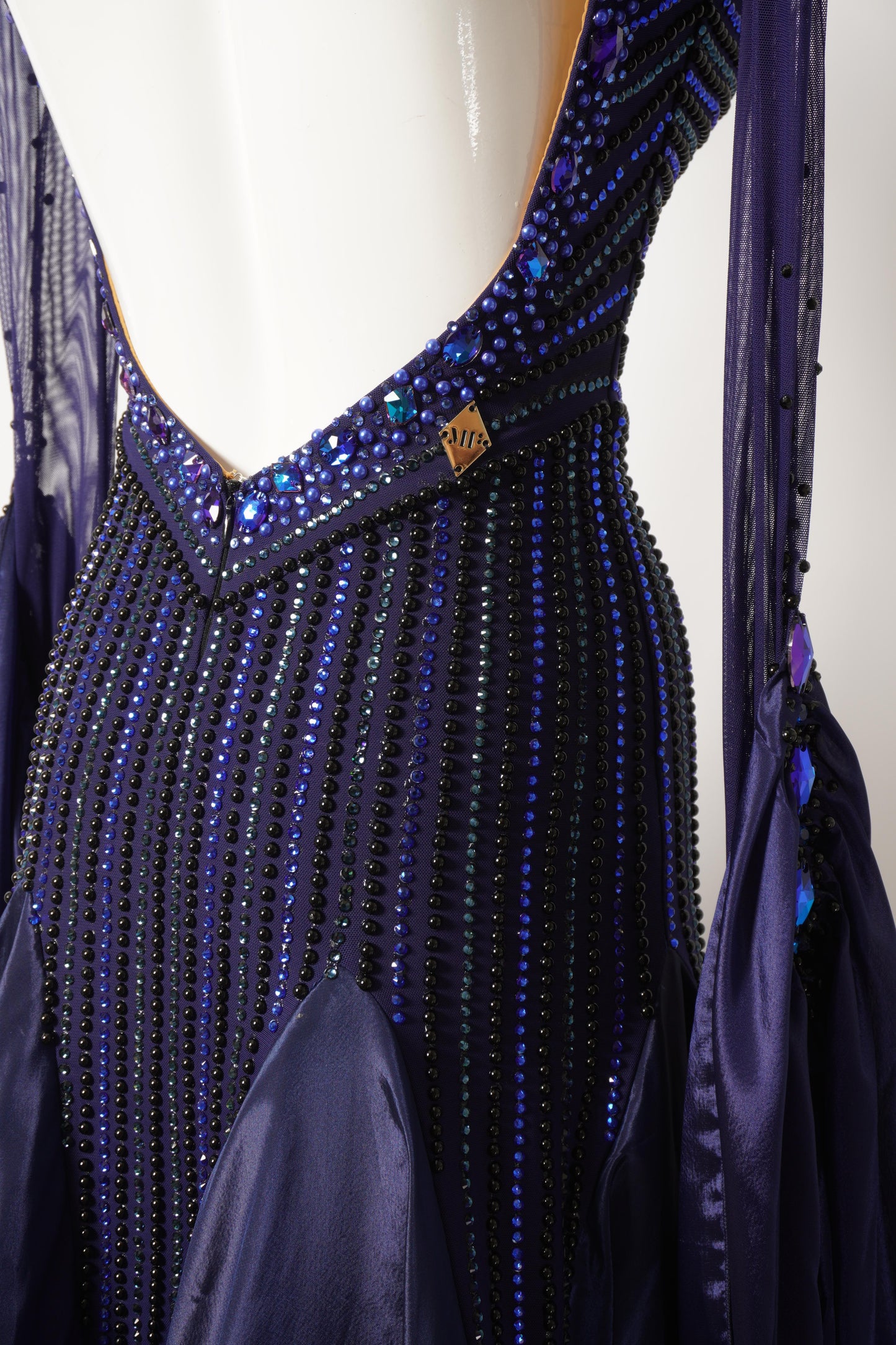 MF Design-B0074-Spangled Cosmo Full Stoned Ballroom Dress