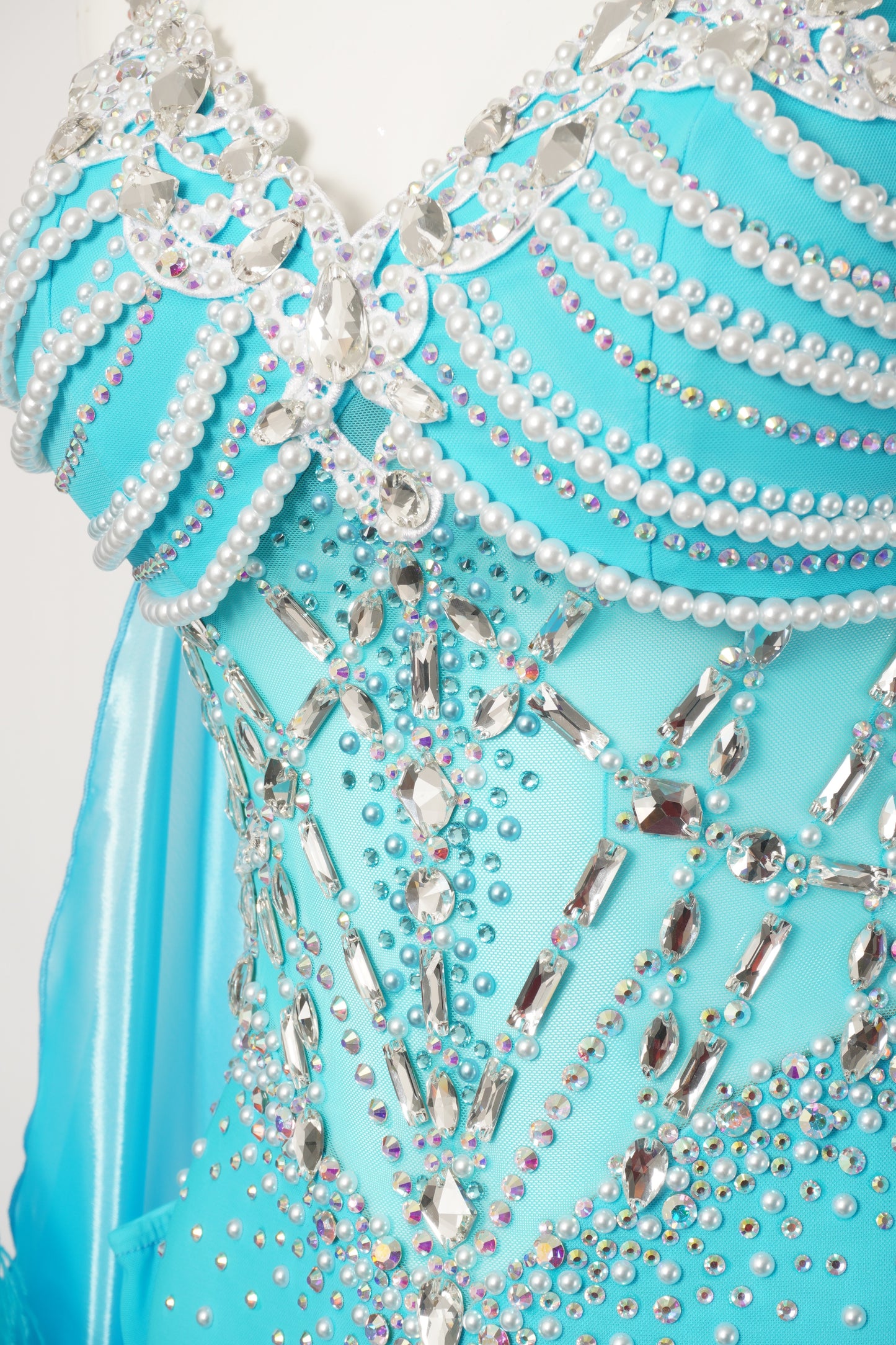 ボールルーム コスチューム - フロスト パール ボールルーム ガウン - MF344-B