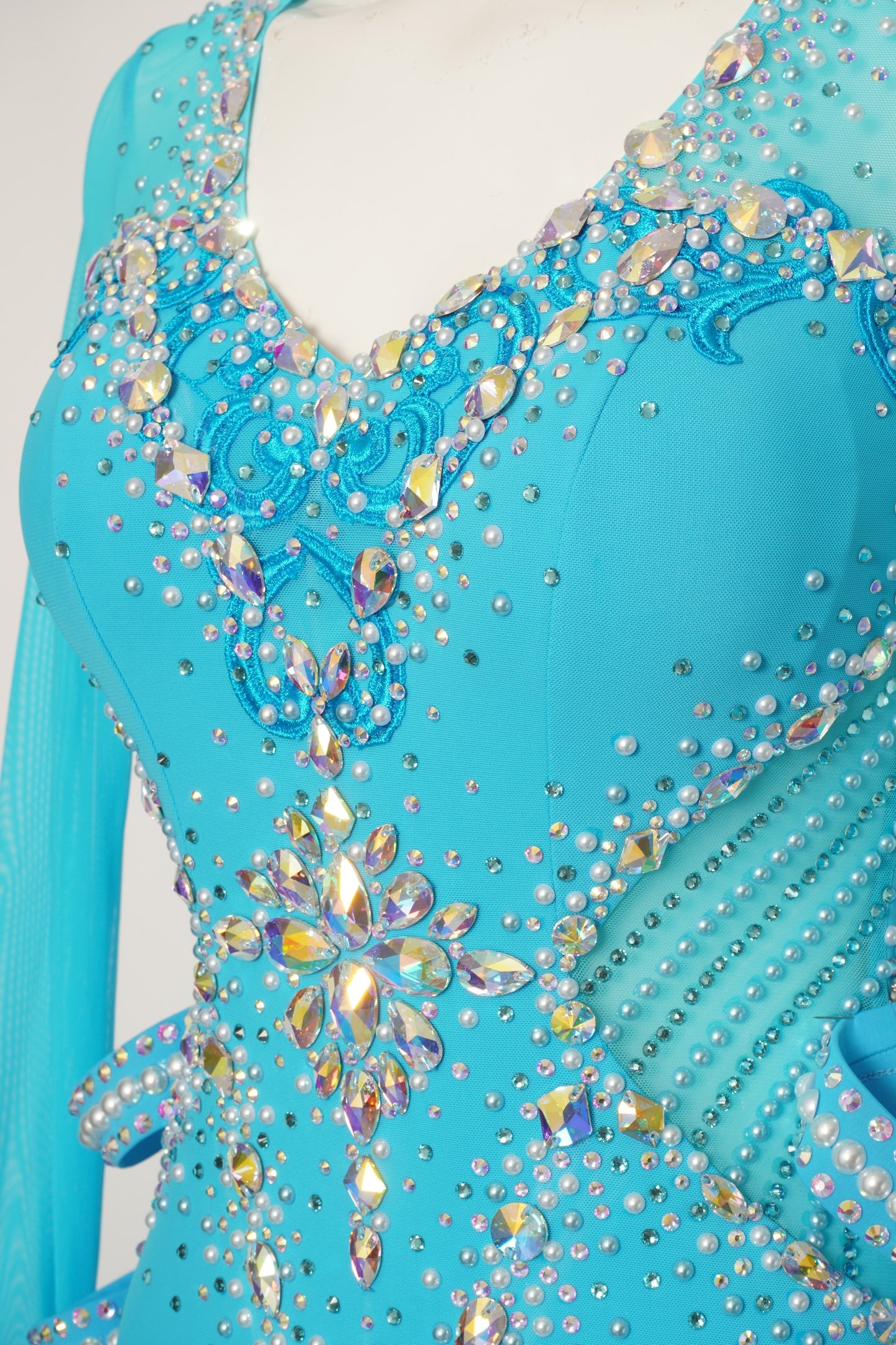 MF Design-B0422-Regal Flame Ballroom Gown