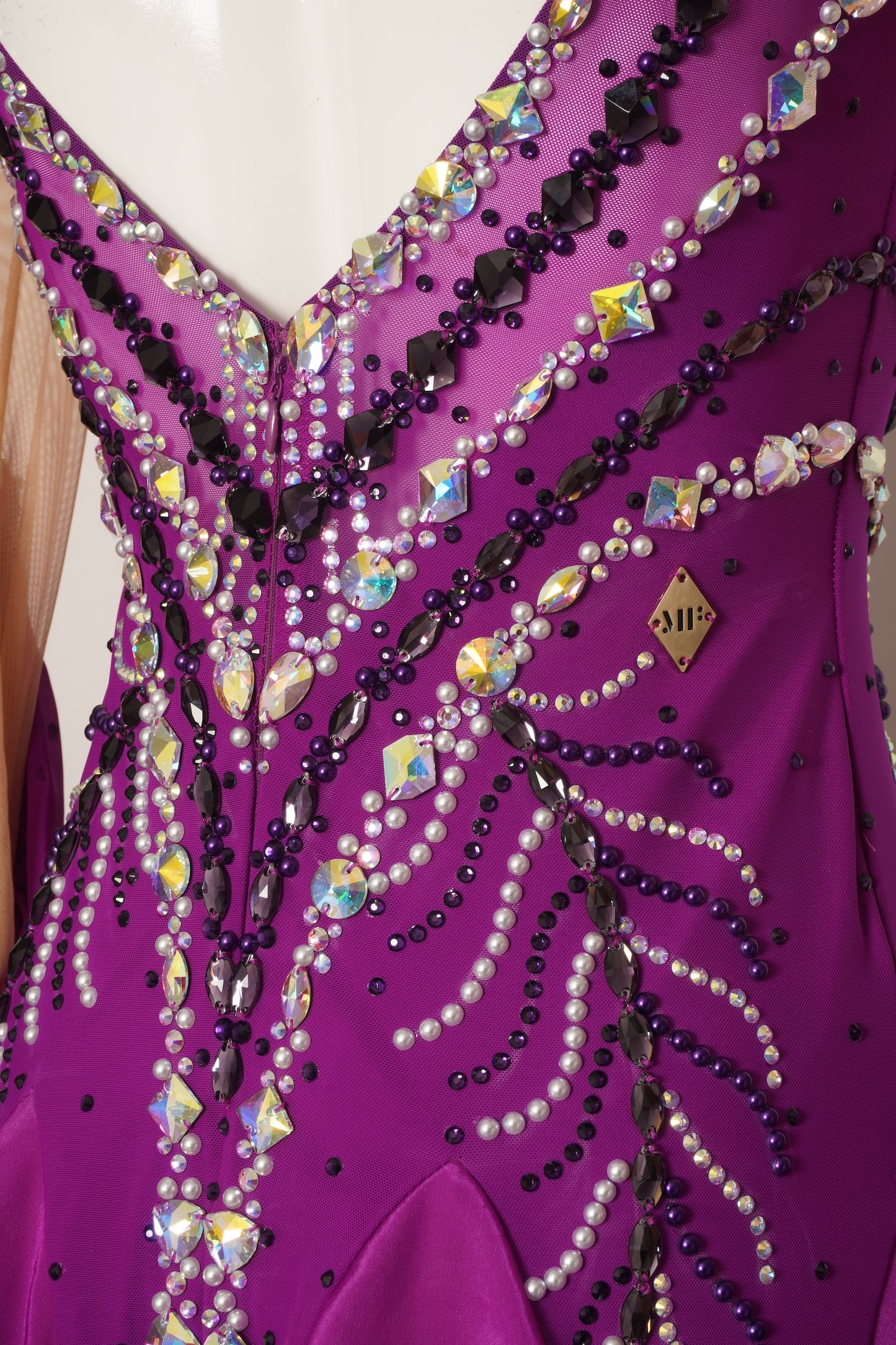 MF Design-B0424-Royal Plum Ballroom Gown