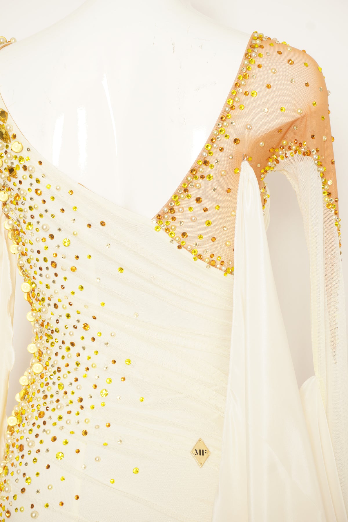 MF Design-B0529-Gilded Drift Ballroom Gown