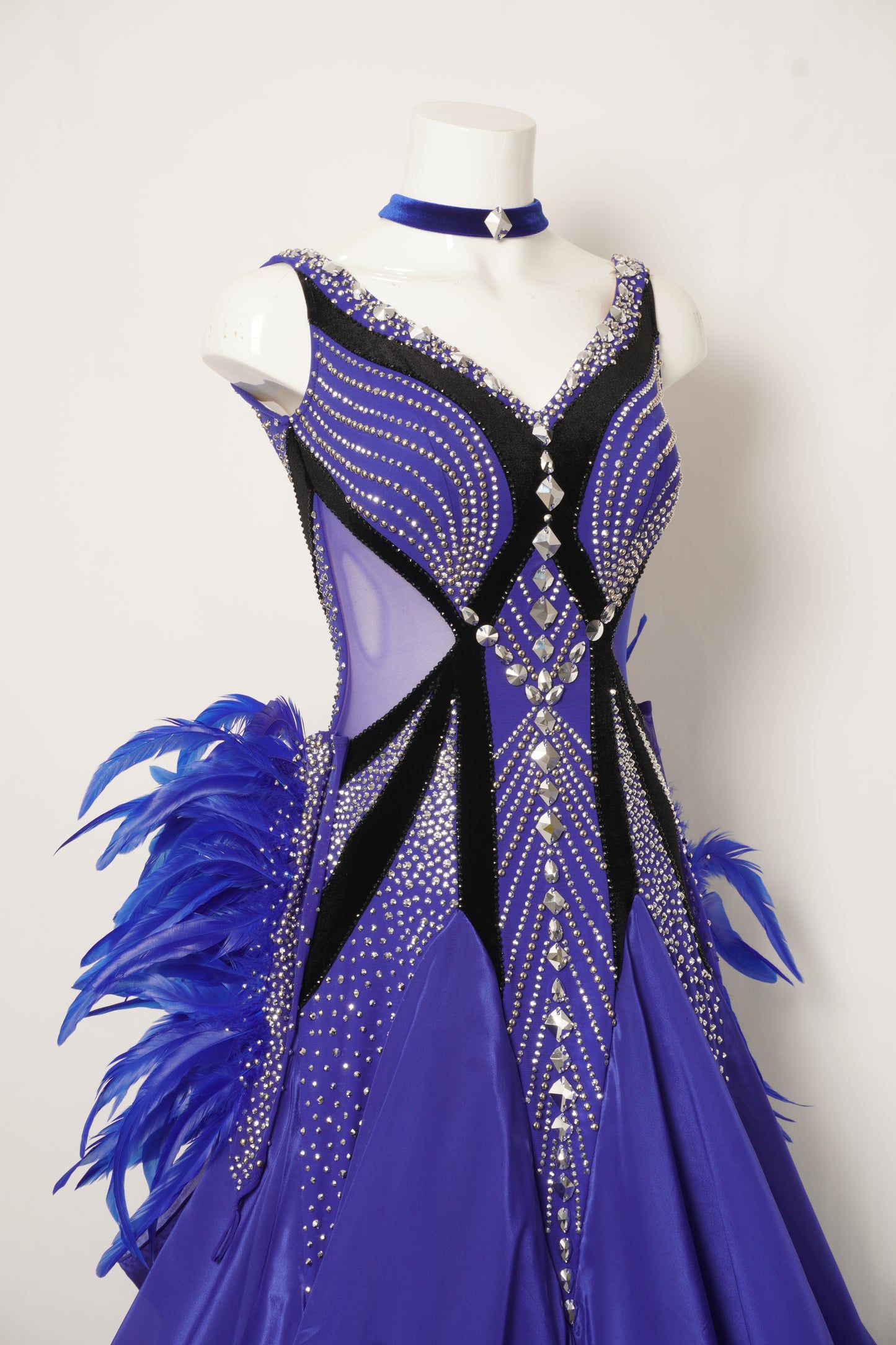 Ballroom Costume - Amethyst Flame Ballroom Gown - MF389 - B