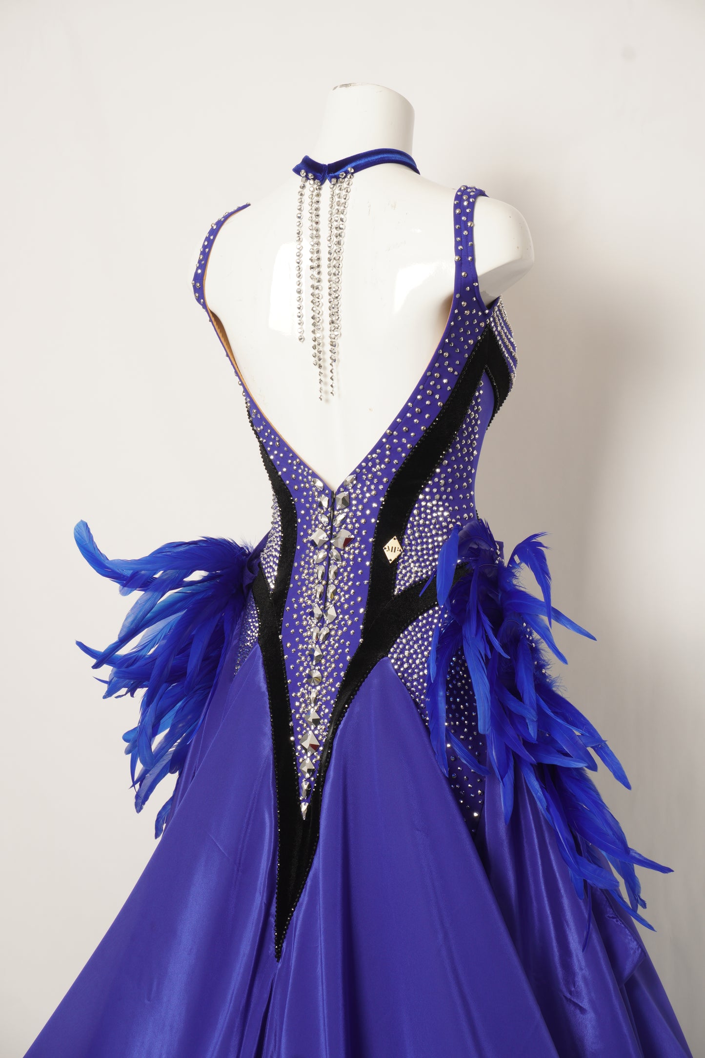 Ballroom Costume - Amethyst Flame Ballroom Gown - MF389 - B