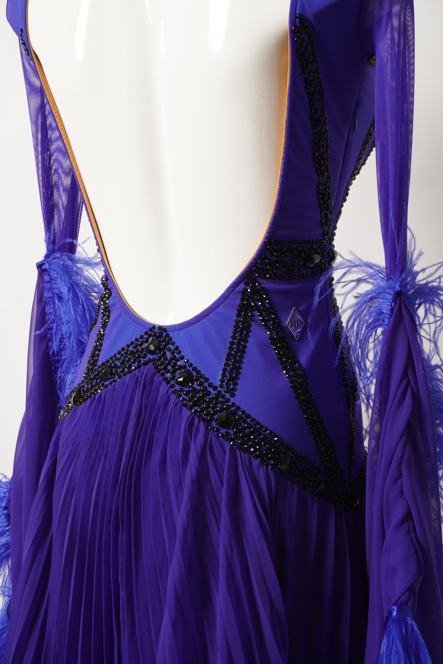 Ballroom Costume - Pleated Passion Ballroom Jumpsuit - MF075 - B