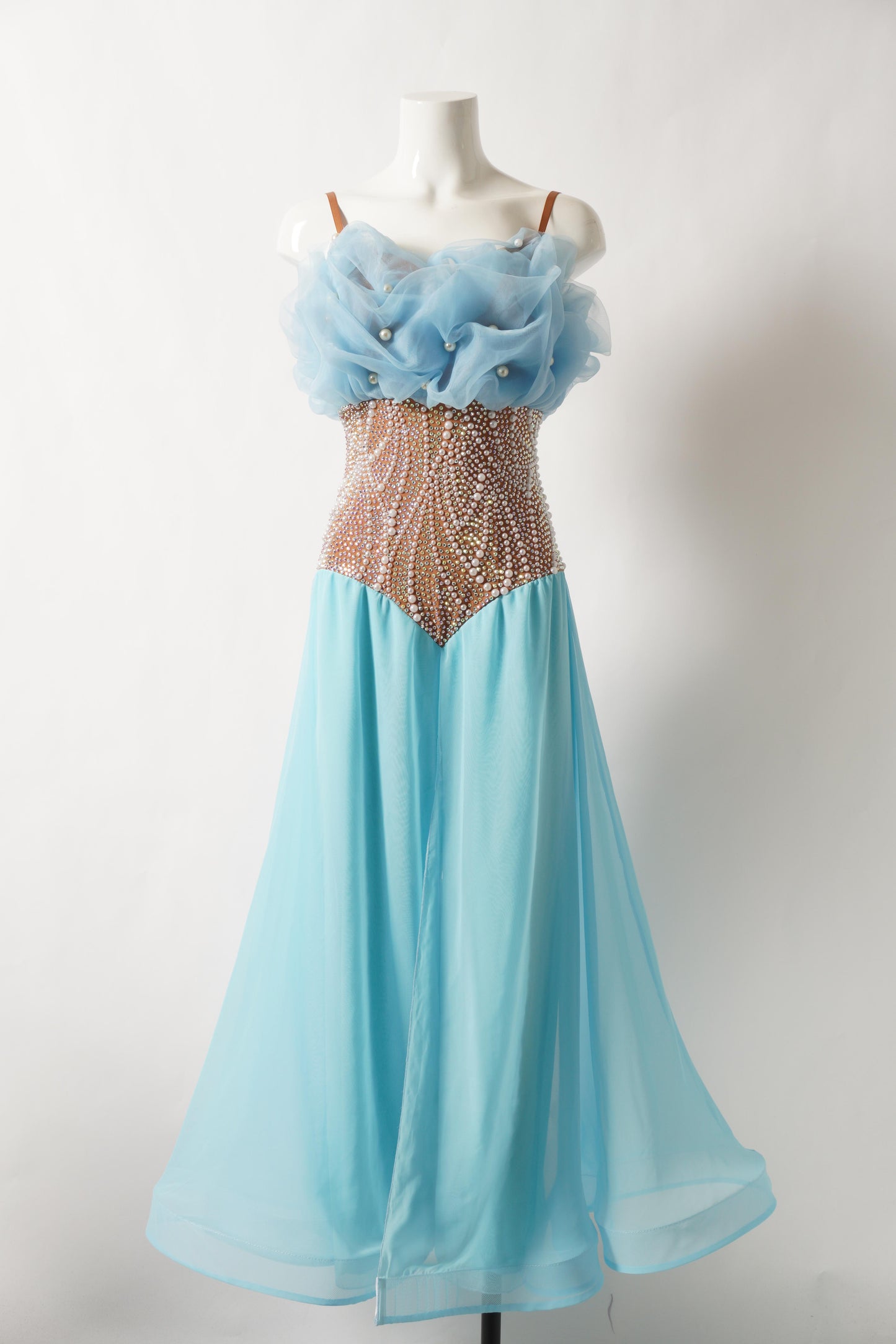 Ballroom Costume - Pearl Frost Ballroom Jumpsuit - MF085 - B