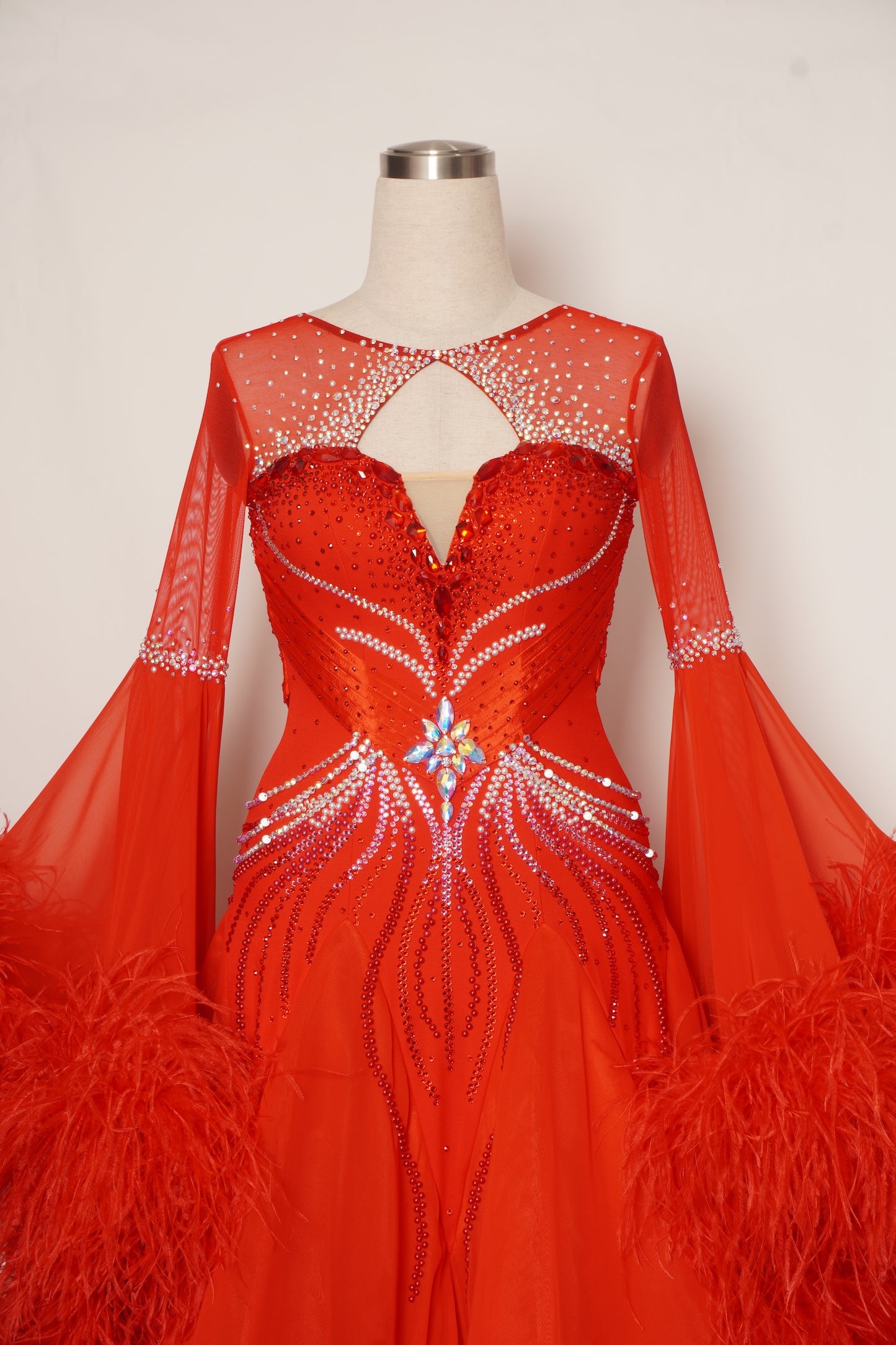MF Design-B0433-Crimson Majesty Ballroom Gown