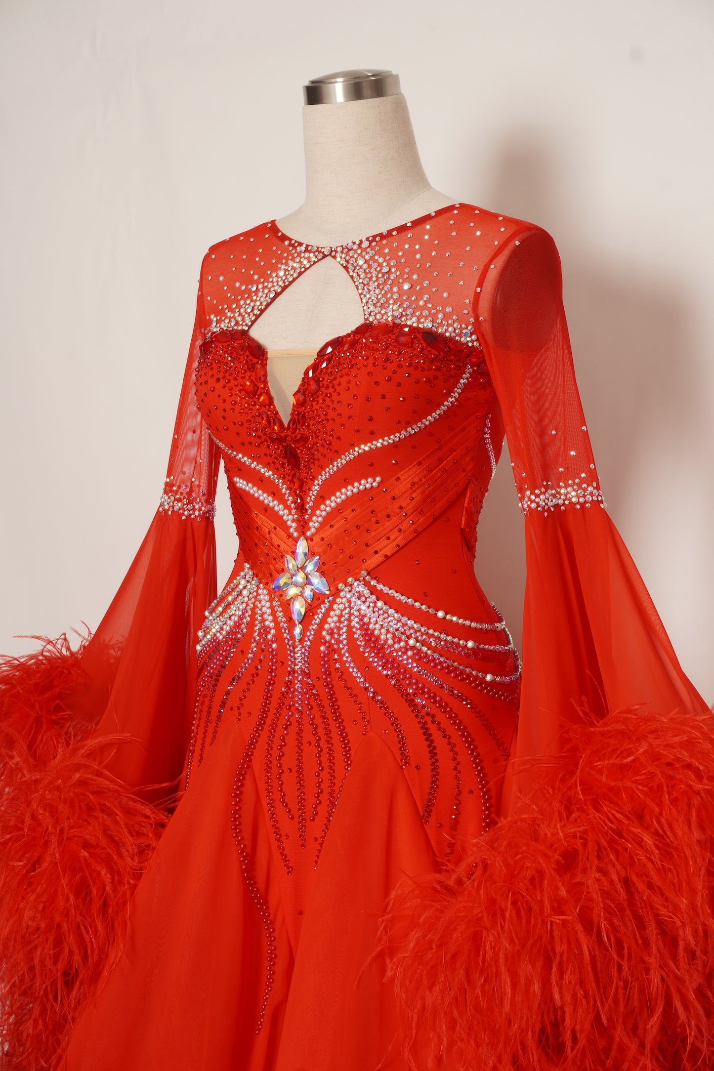 MF Design-B0433-Crimson Majesty Ballroom Gown
