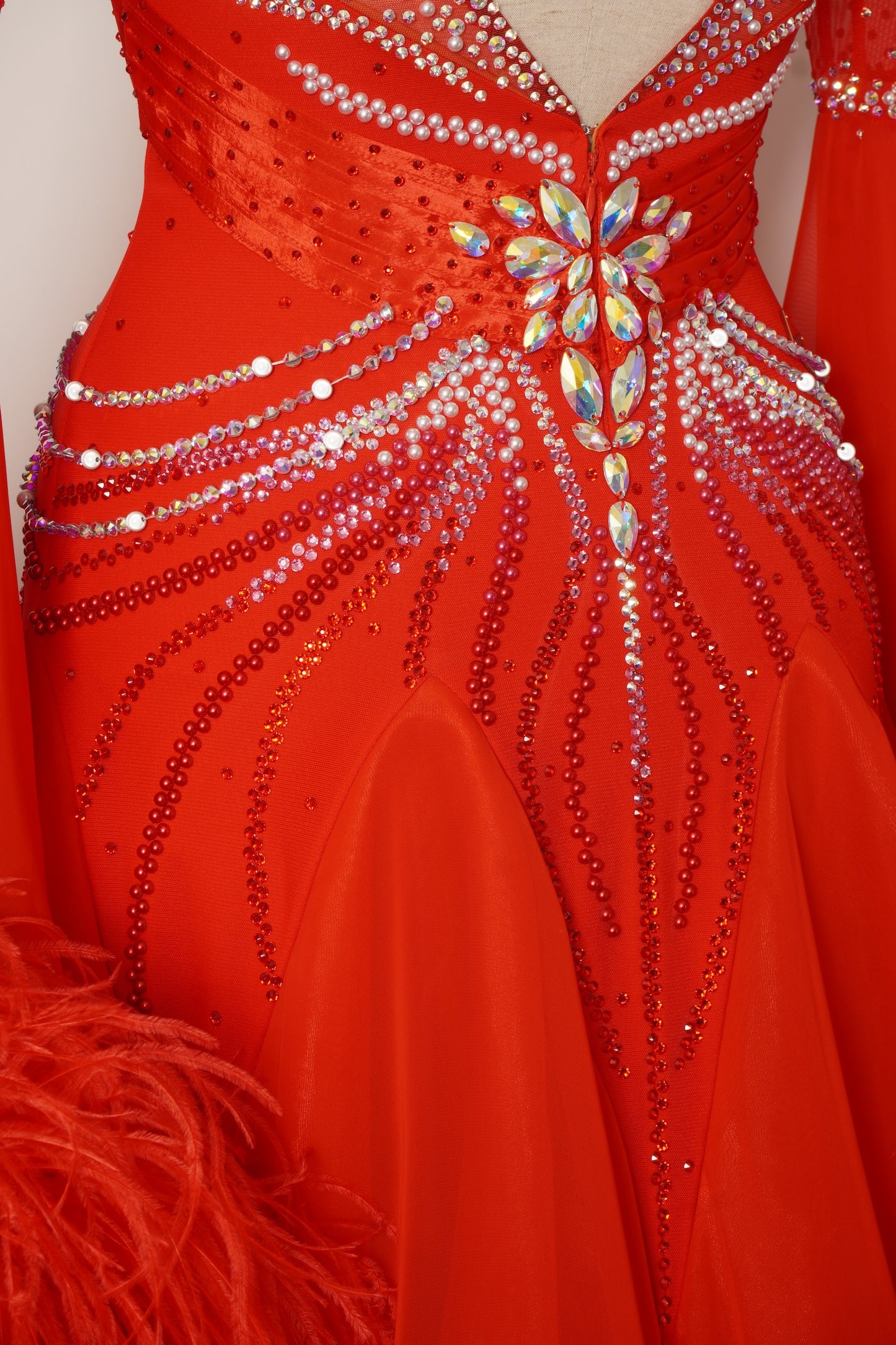 MF Design-B0433-Crimson Majesty Ballroom Gown