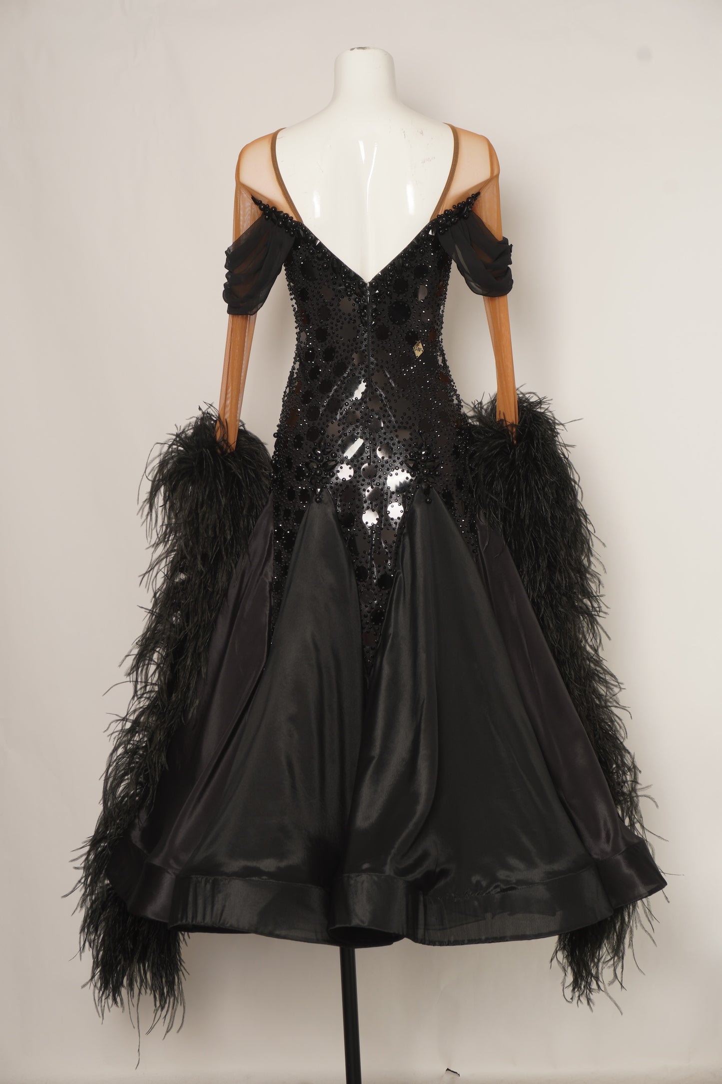 MF Design-B0451-Onyx Glimmer Ballroom Gown
