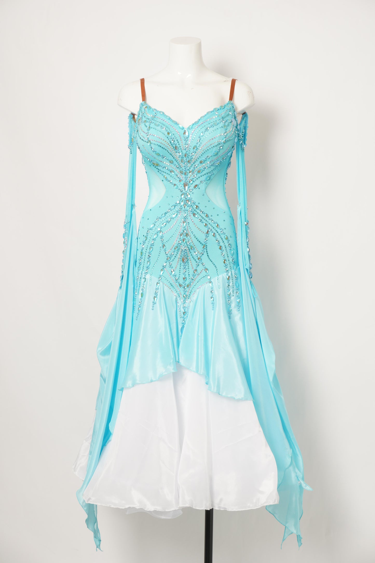 MF Design-B0308-Mint Zephyr Ballroom Gown