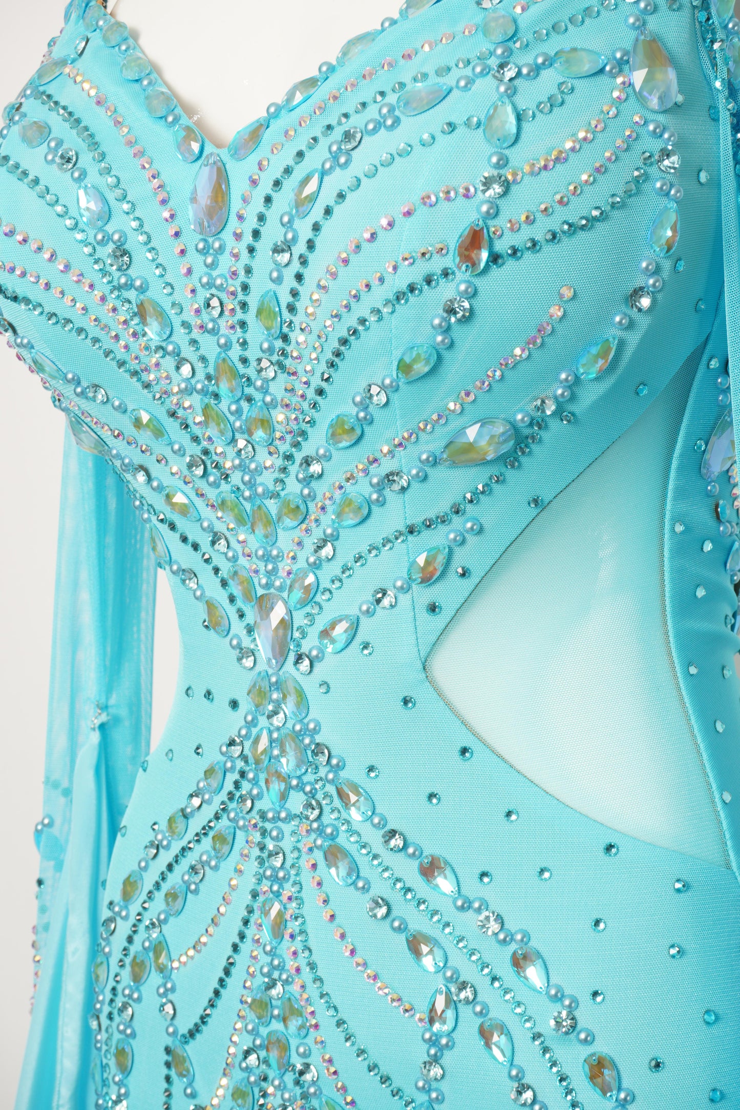 MF Design-B0308-Mint Zephyr Ballroom Gown