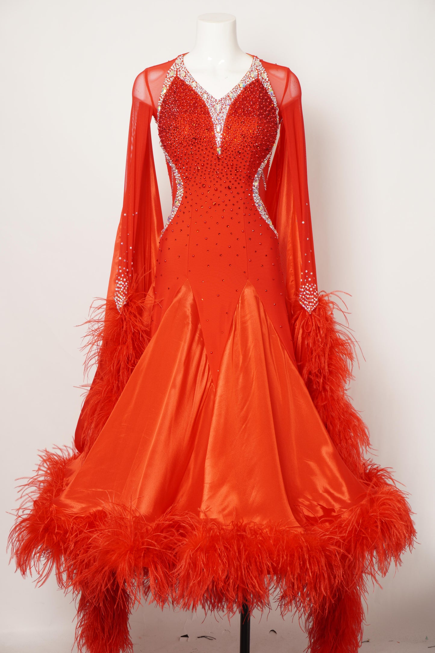 MF Design-B0310-Flame-Kissed Ballroom Gown