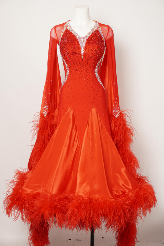 MF Design-B0310-Flame-Kissed Ballroom Gown