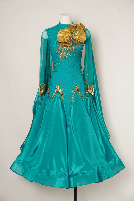 MF Design-B0446-Azure Royale Ballroom Gown