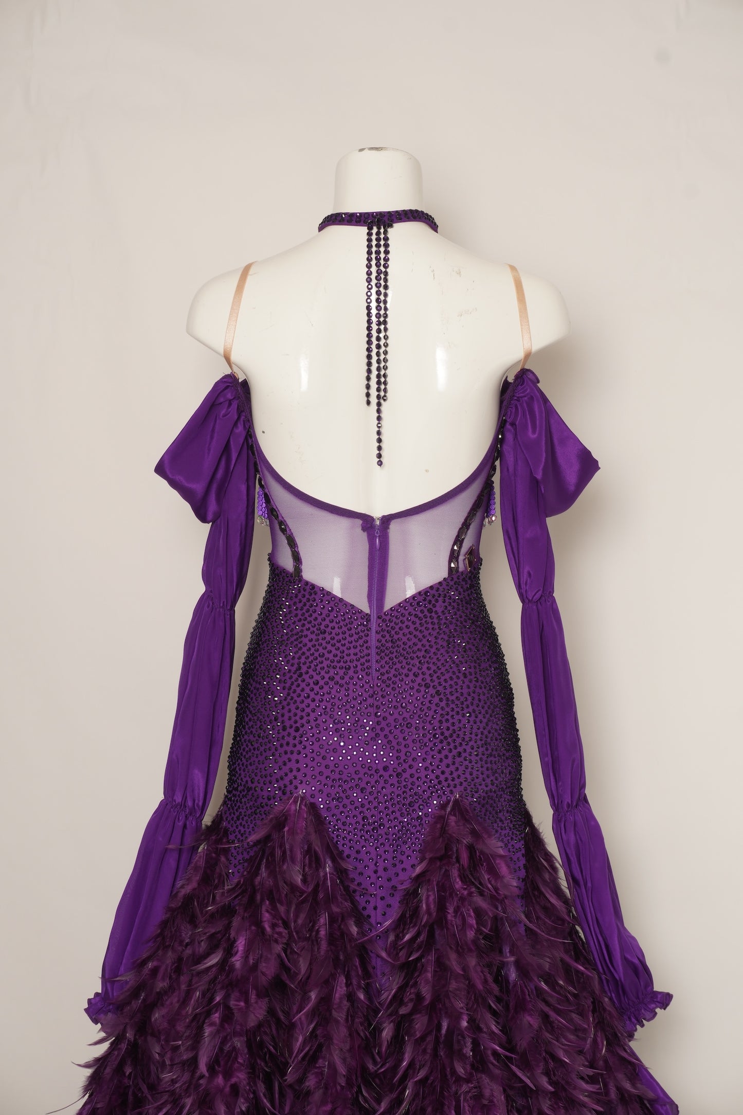 MF Design-B0447-Plume Noir Ballroom Gown