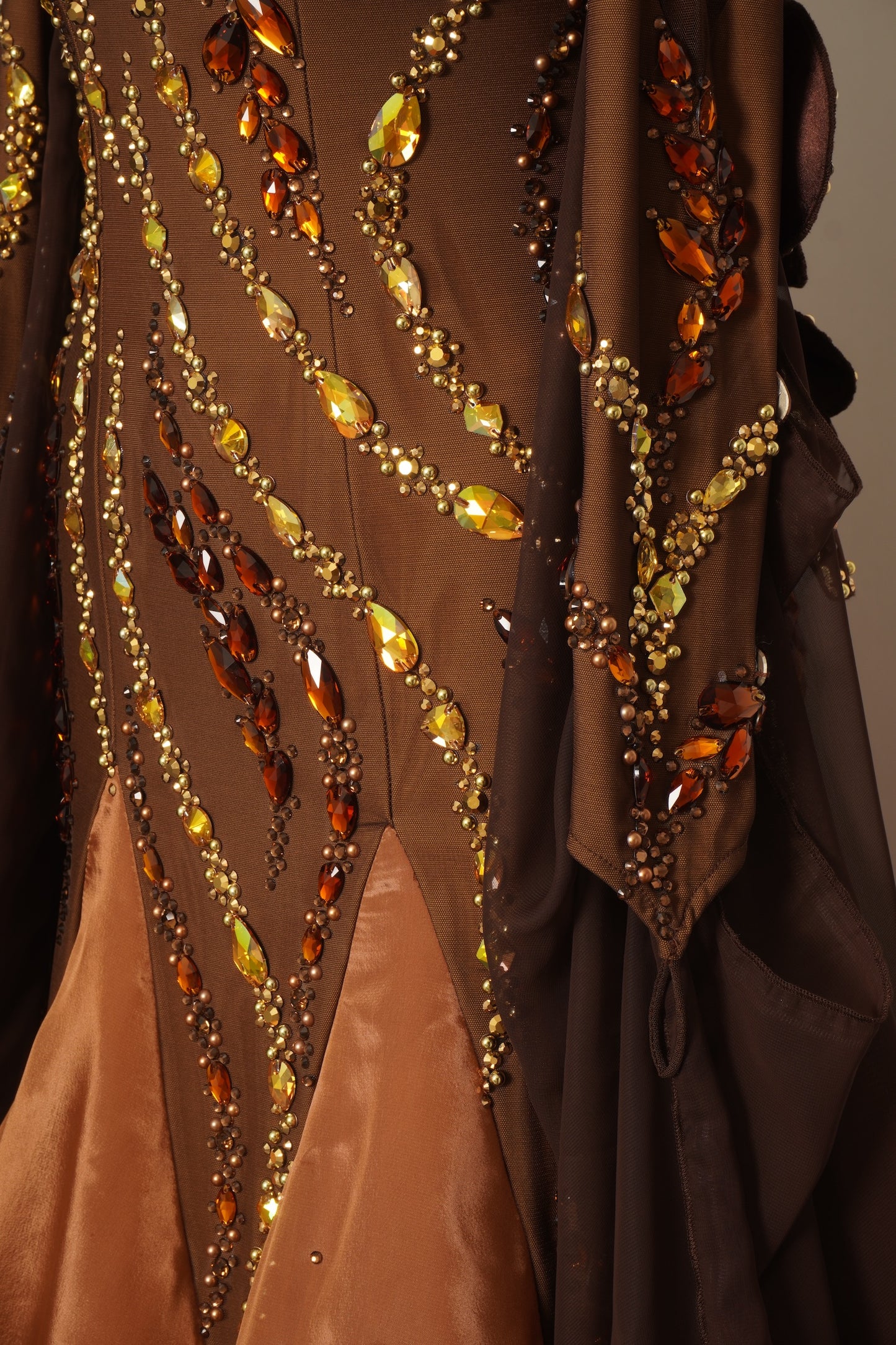 MF Design-B0435-Bronze Empress Ballroom Gown
