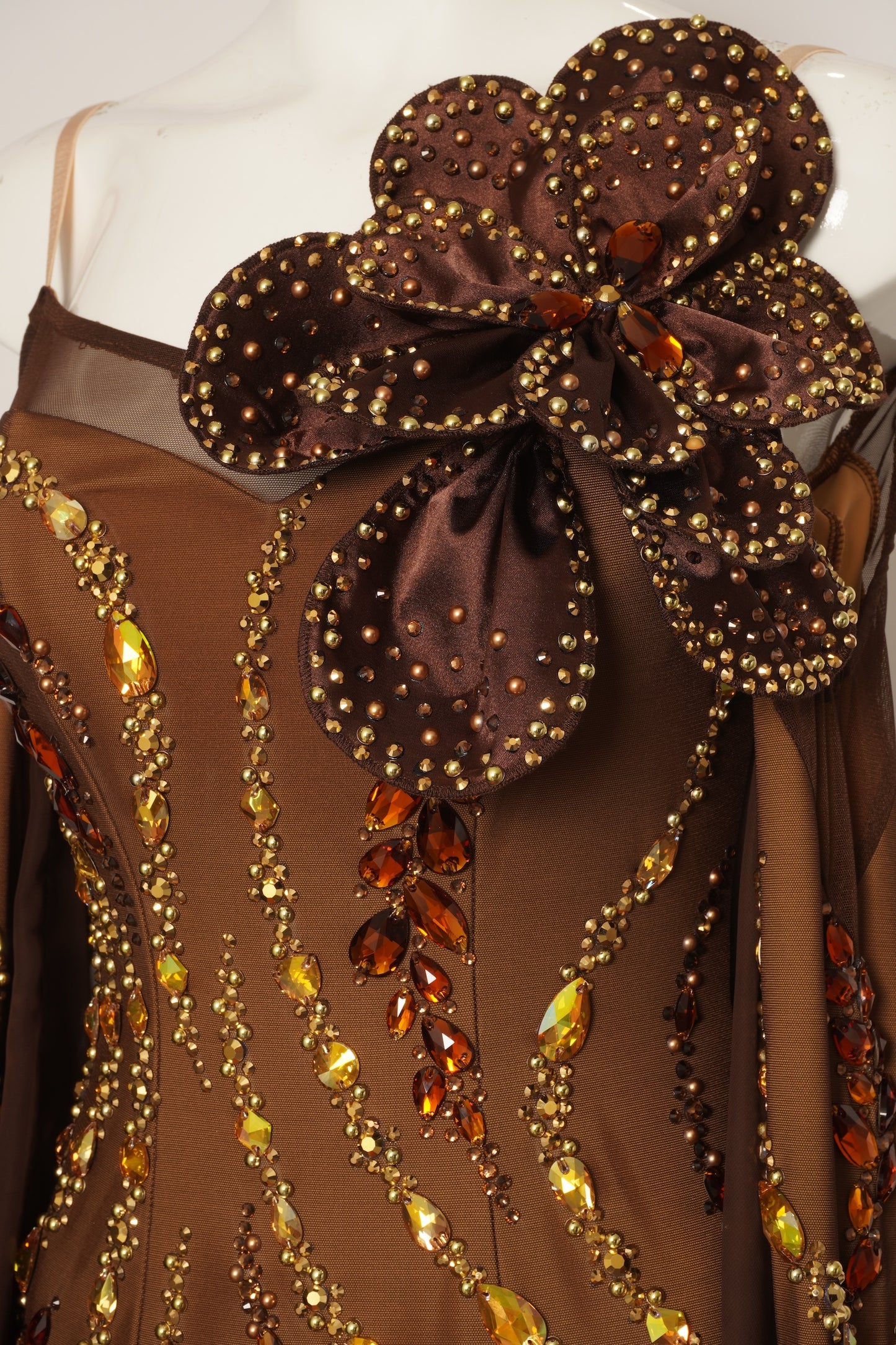 MF Design-B0435-Bronze Empress Ballroom Gown