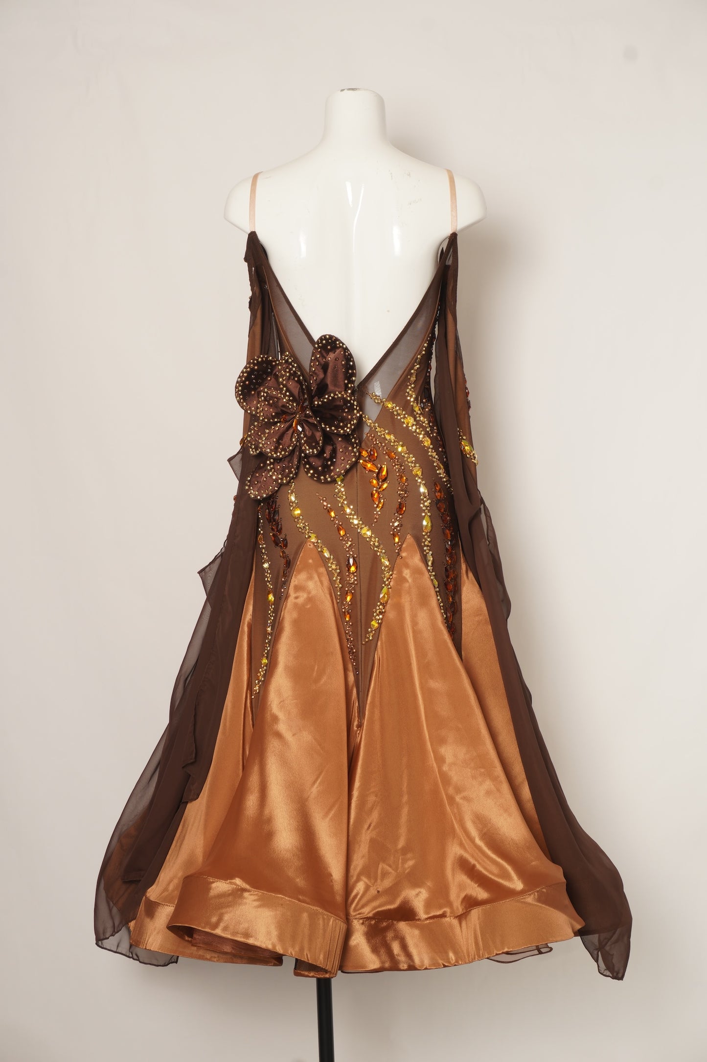 MF Design-B0435-Bronze Empress Ballroom Gown