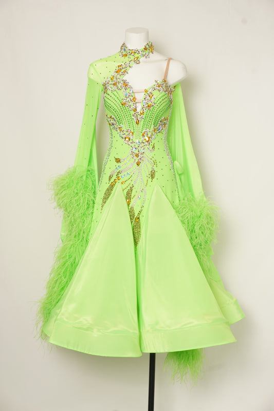 MF Design-B0460-Neon Tempest Ballroom Gown
