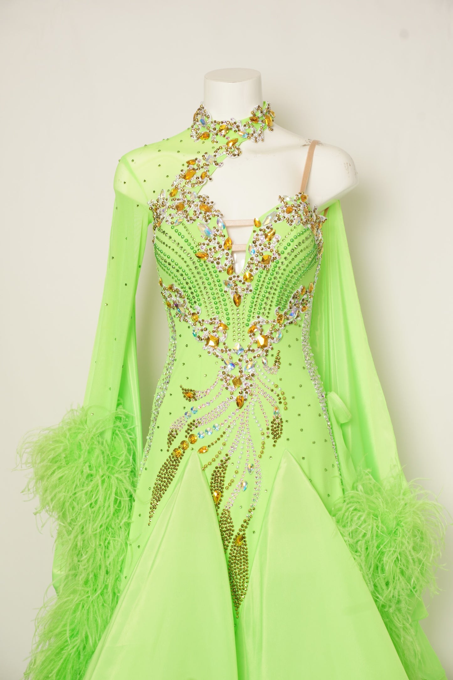 MF Design-B0460-Neon Tempest Ballroom Gown