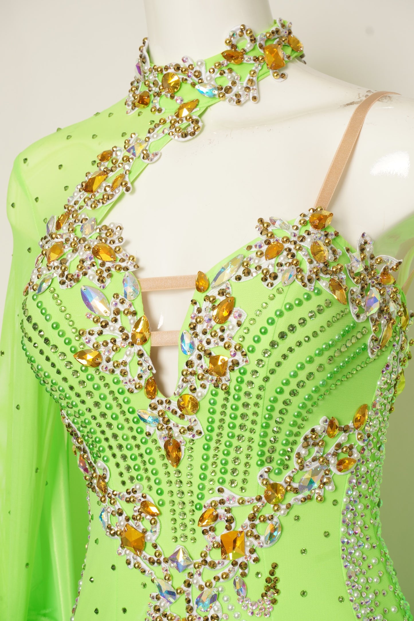 MF Design-B0460-Neon Tempest Ballroom Gown
