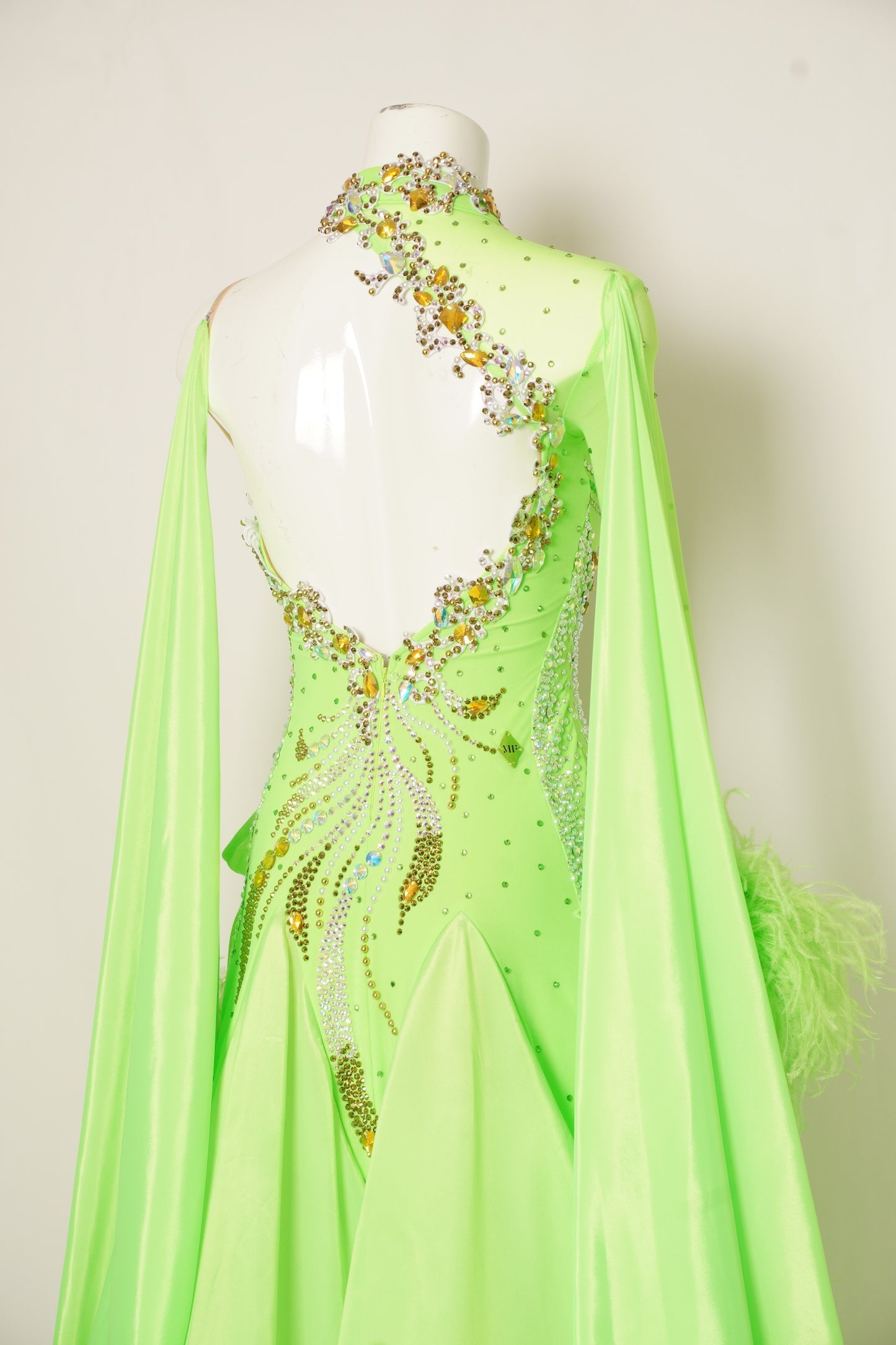 MF Design-B0460-Neon Tempest Ballroom Gown