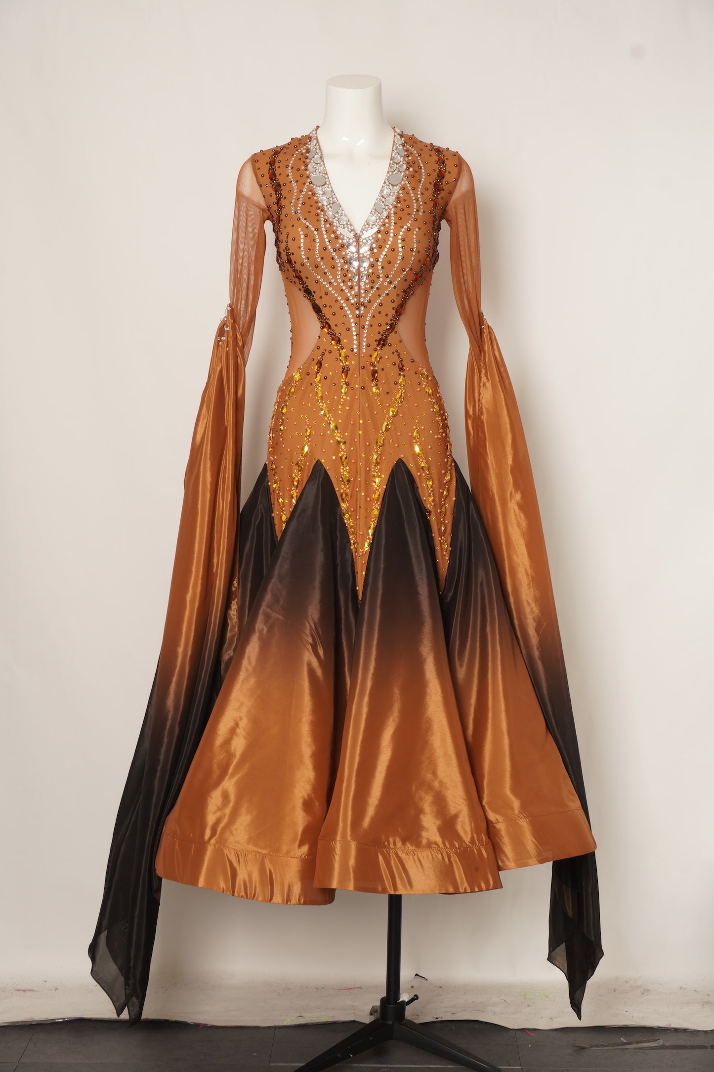 MF Design-B0462-Twilight Flame Ballroom Gown