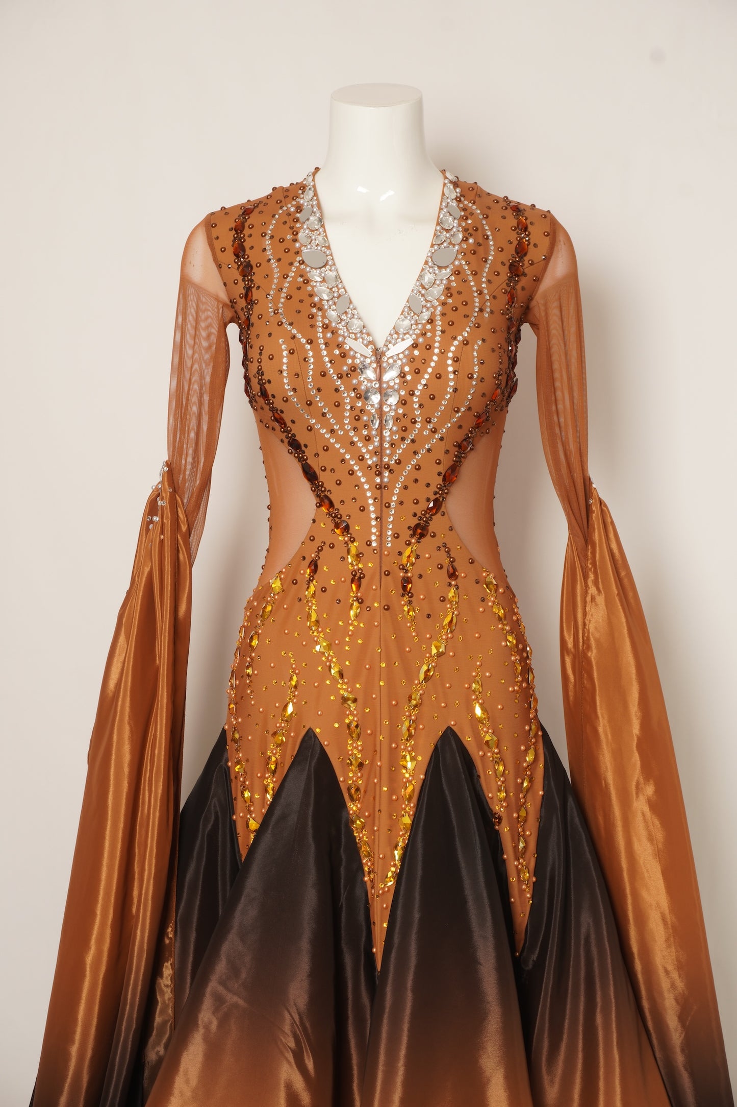 MF Design-B0462-Twilight Flame Ballroom Gown