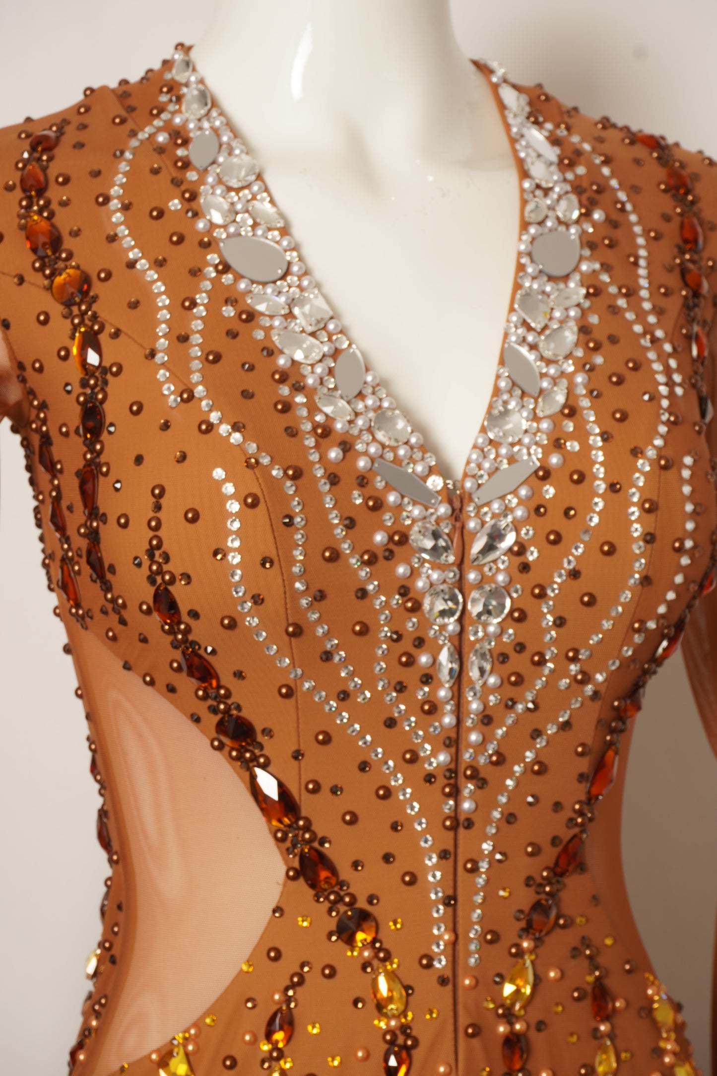 MF Design-B0462-Twilight Flame Ballroom Gown