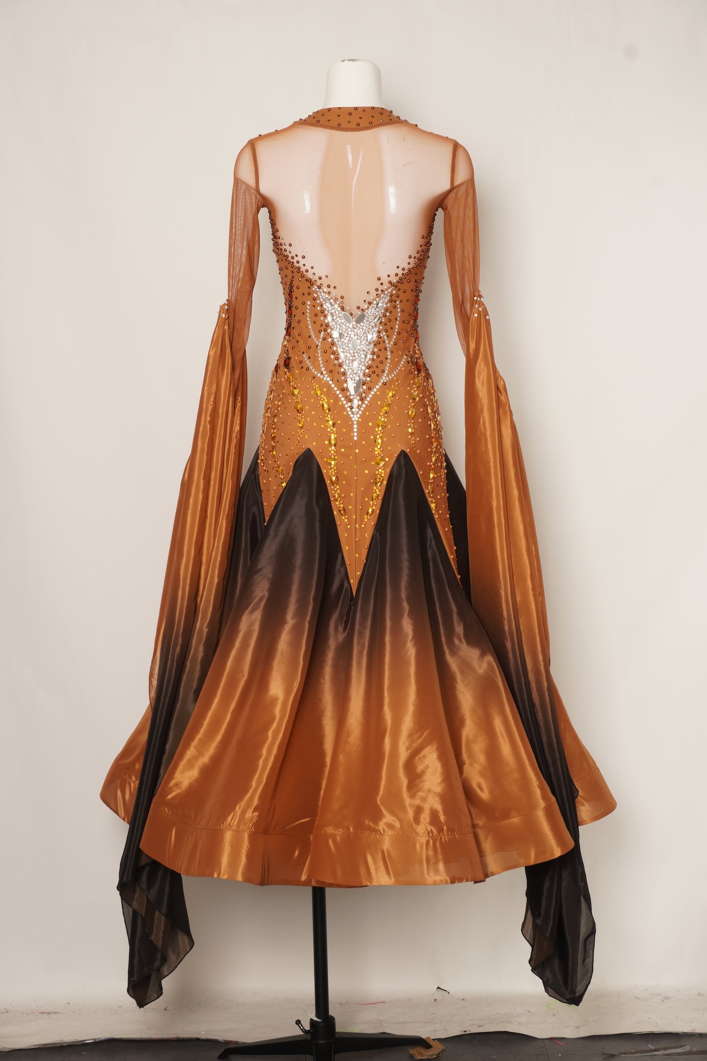 MF Design-B0462-Twilight Flame Ballroom Gown