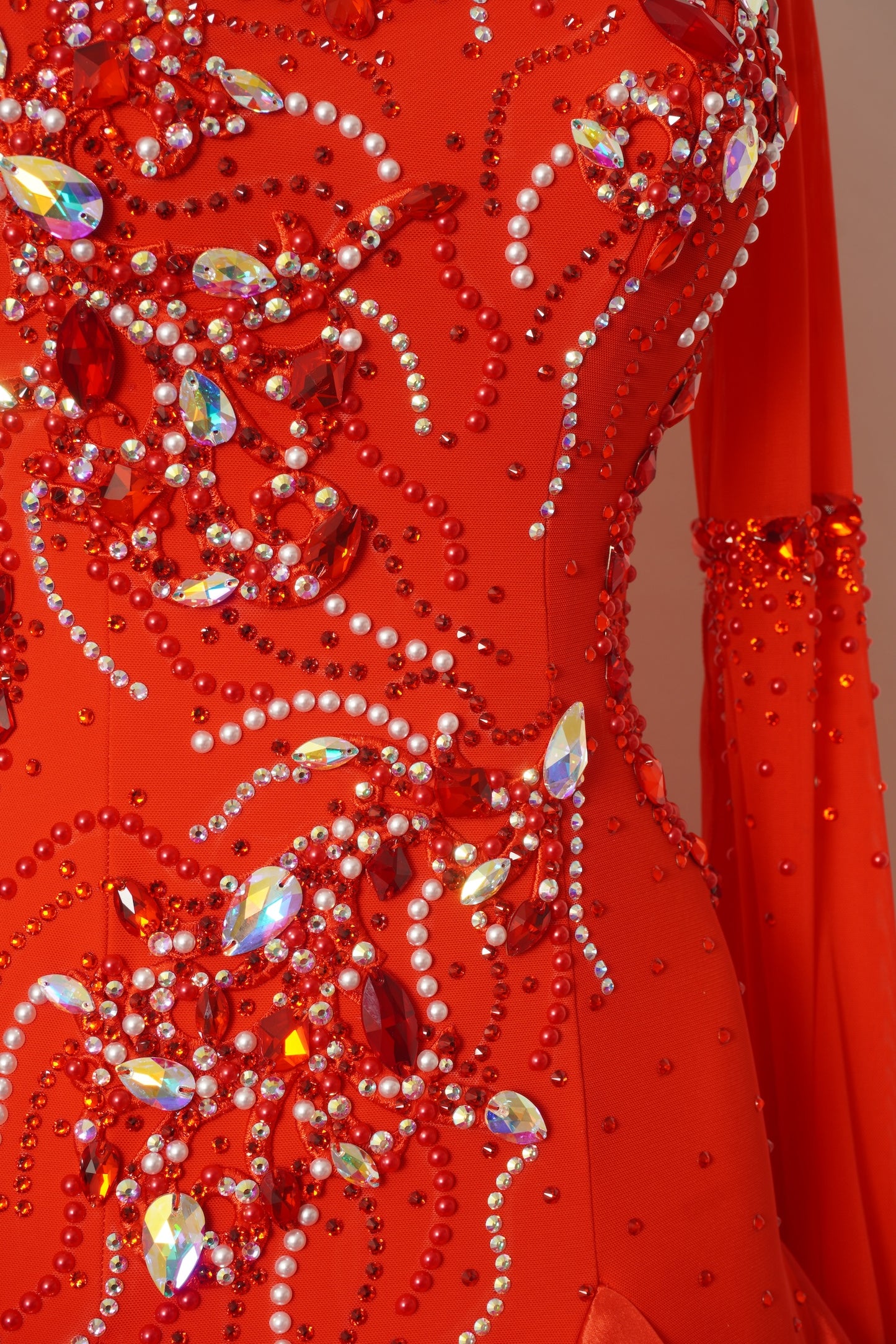 MF Design-B0468-Crimson Grace Ballroom Gown