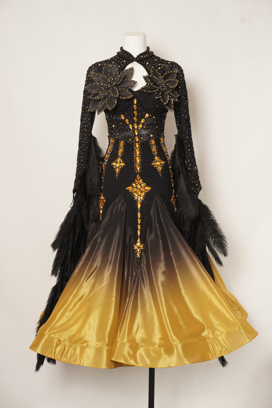 MF Design-B0469-Celestial Ember Ballroom Gown