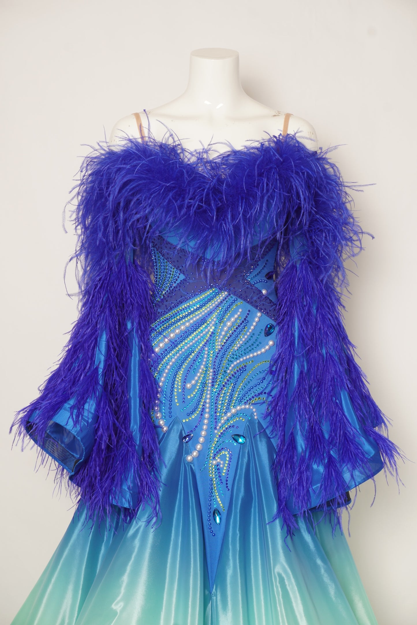 MF Design-B0487-Sapphire Aurora Ballroom Gown