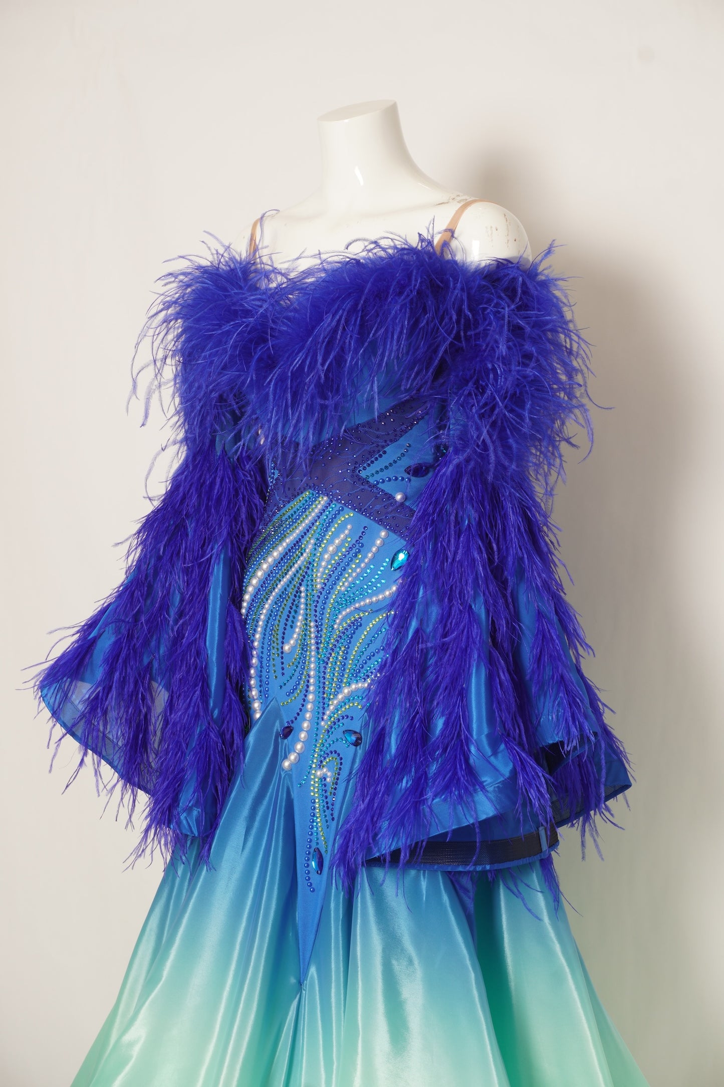 MF Design-B0487-Sapphire Aurora Ballroom Gown