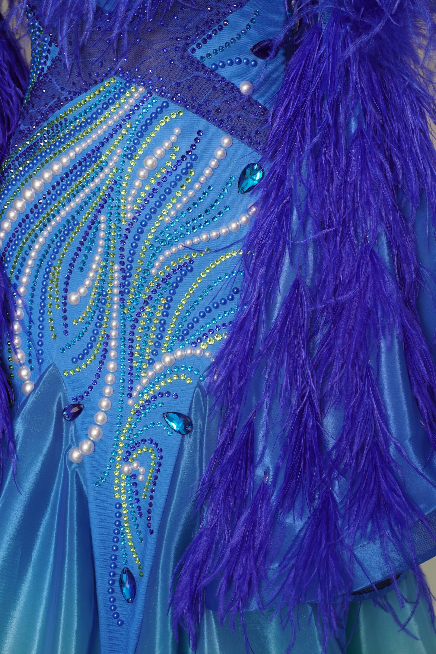 MF Design-B0487-Sapphire Aurora Ballroom Gown