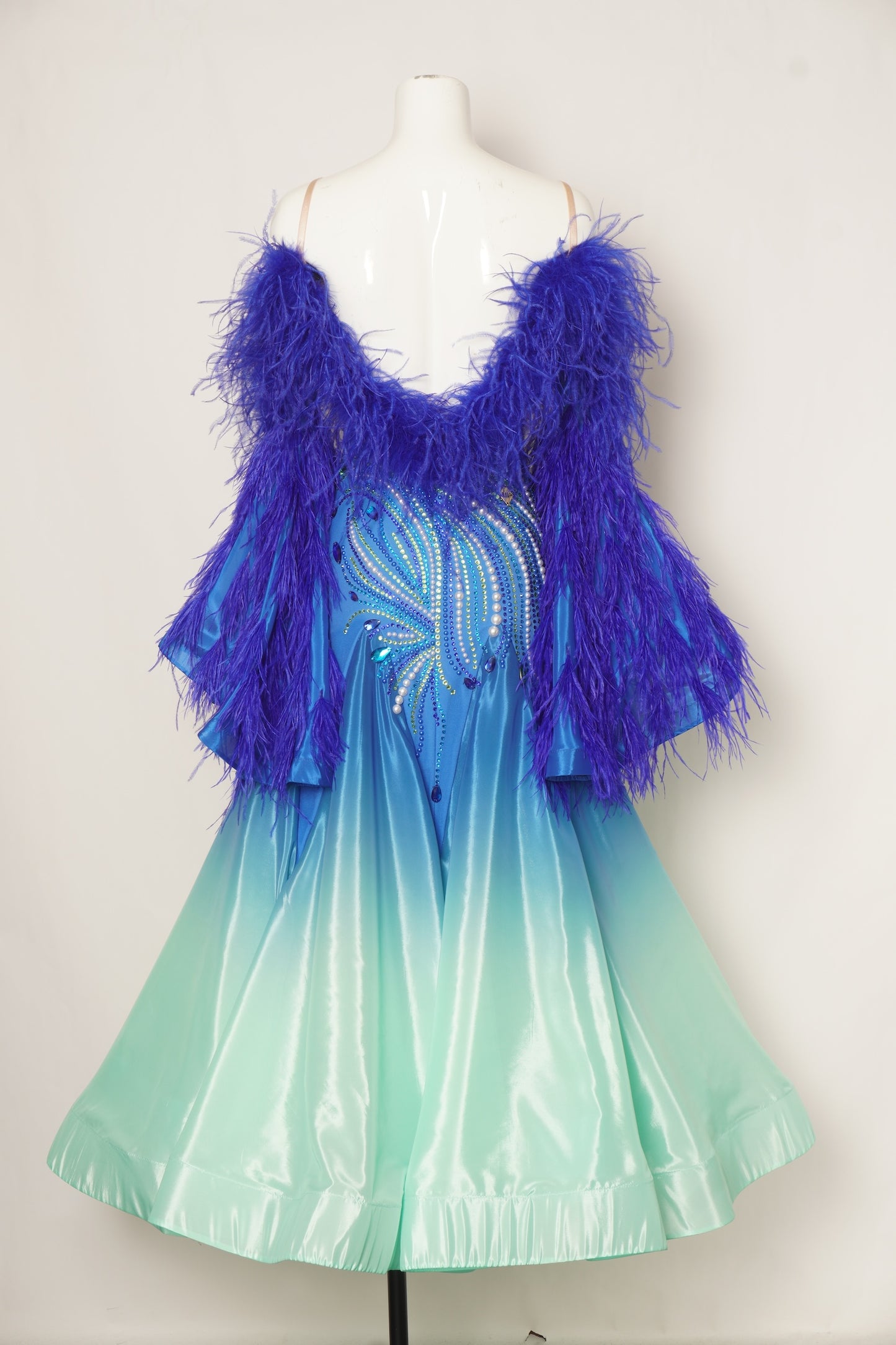 MF Design-B0487-Sapphire Aurora Ballroom Gown