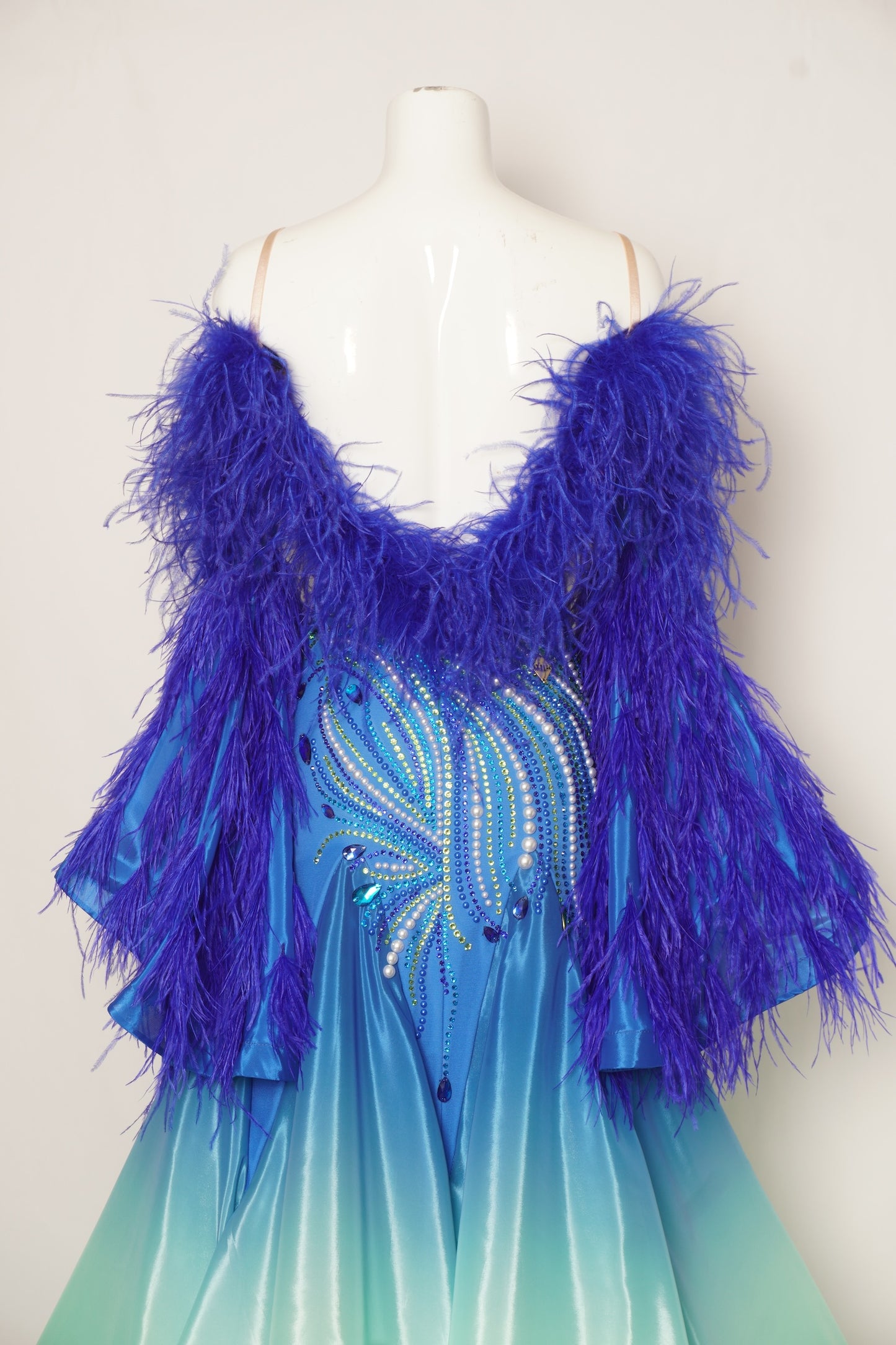 MF Design-B0487-Sapphire Aurora Ballroom Gown