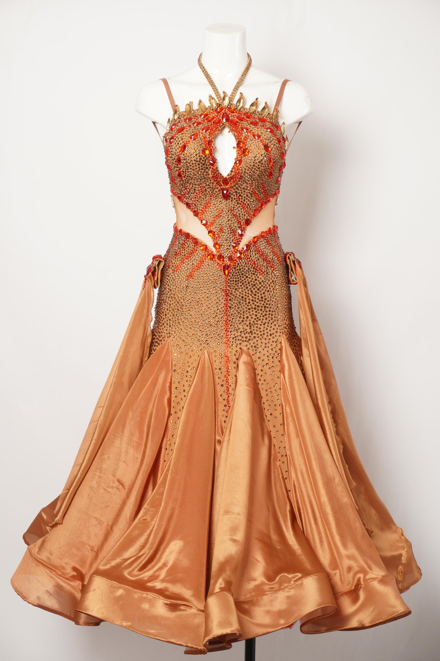 Ballroom Costume - Blazing Sands Ballroom Dress - MF257 - B