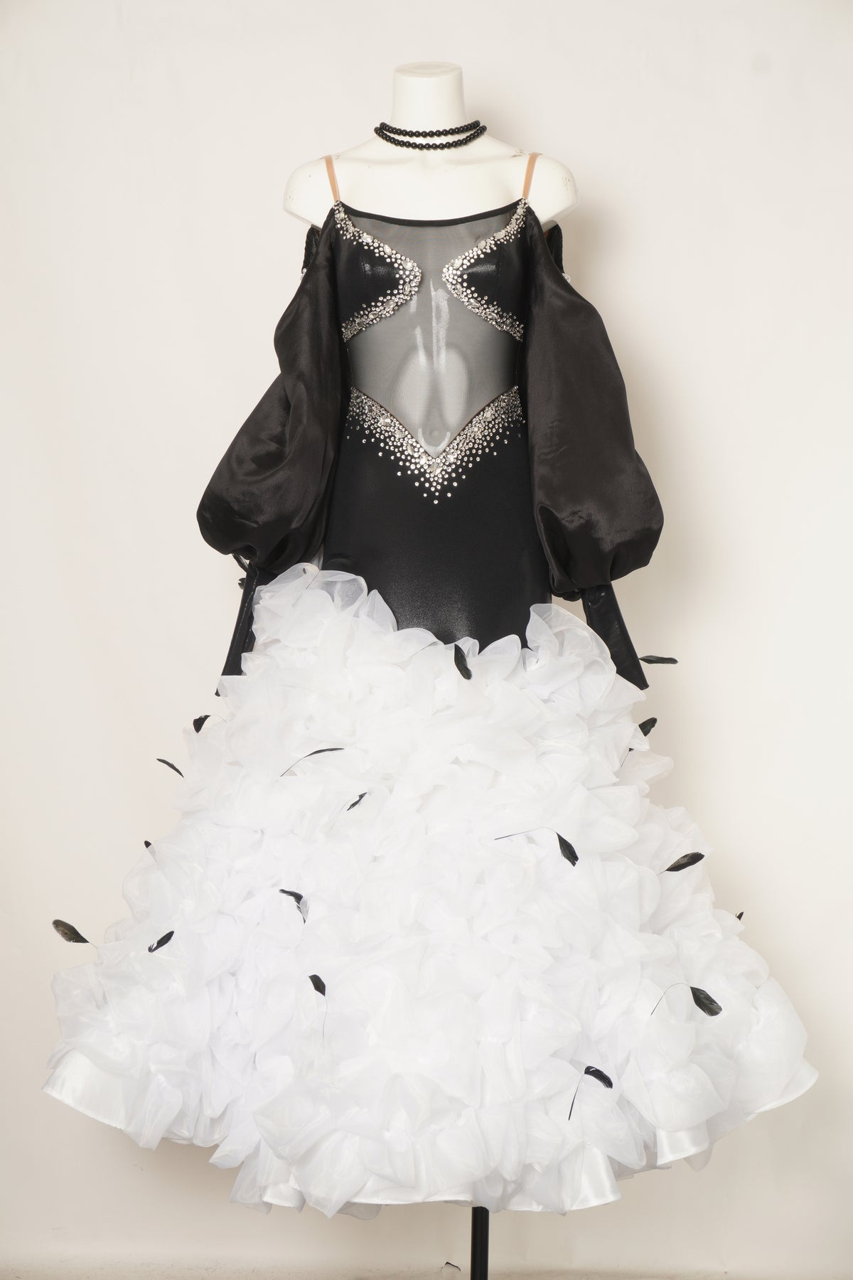 Ebony Puff Ballroom Gown - MF Design B0497