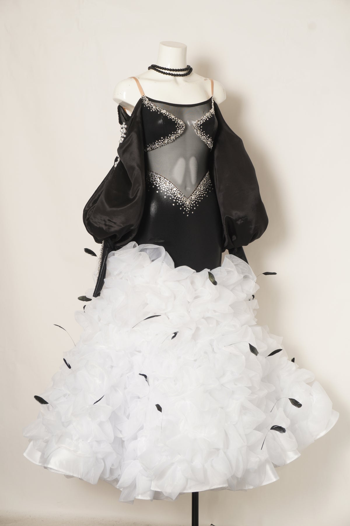 Ebony Puff Ballroom Gown - MF Design B0497