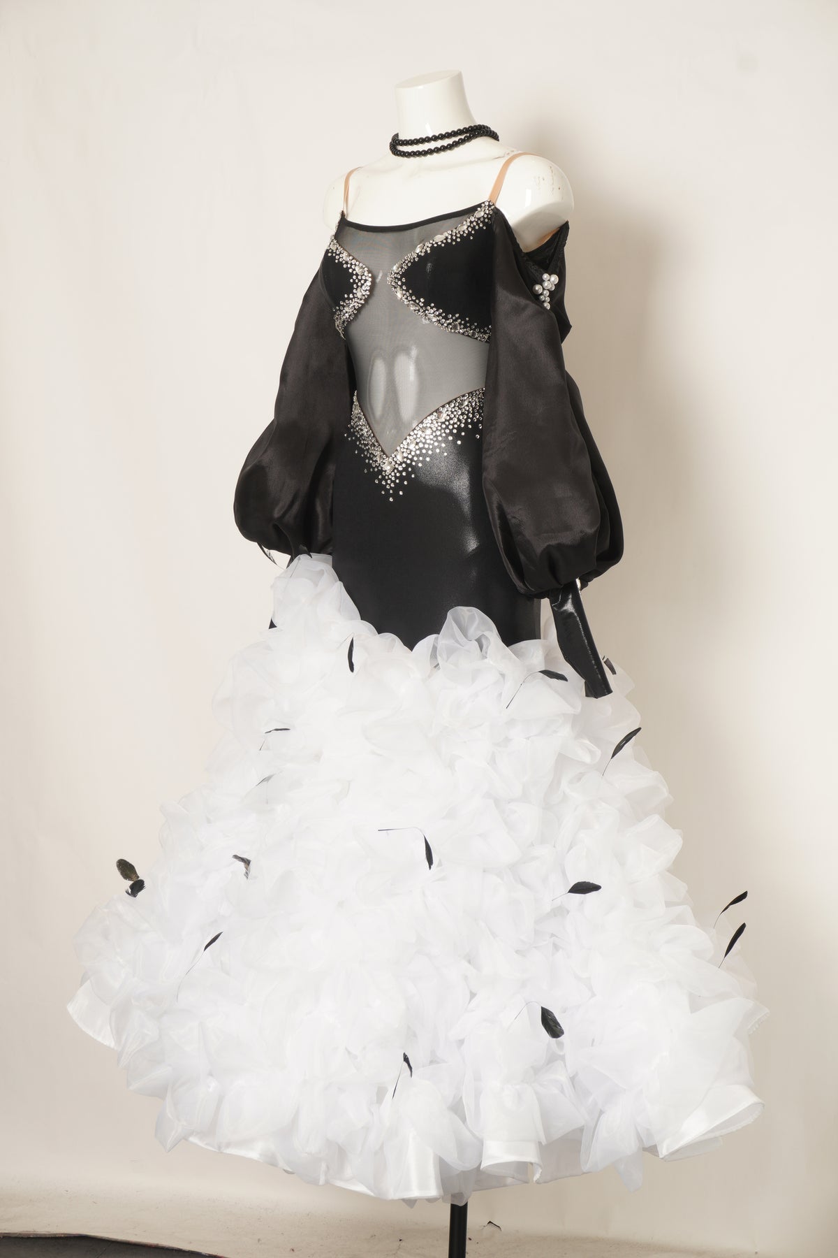 Ebony Puff Ballroom Gown - MF Design B0497