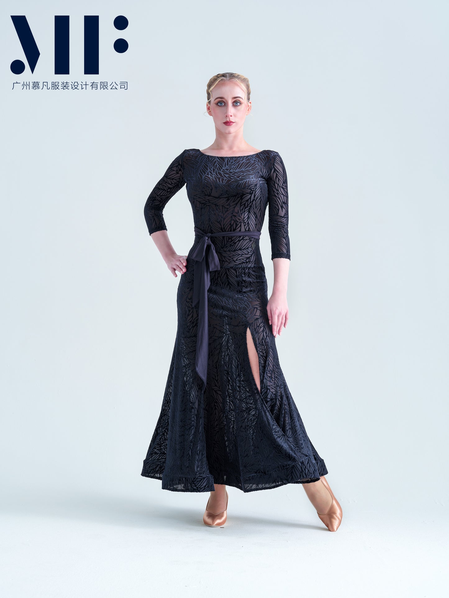 Mufan - Practice Ballroom Dress - Floral Print - M329