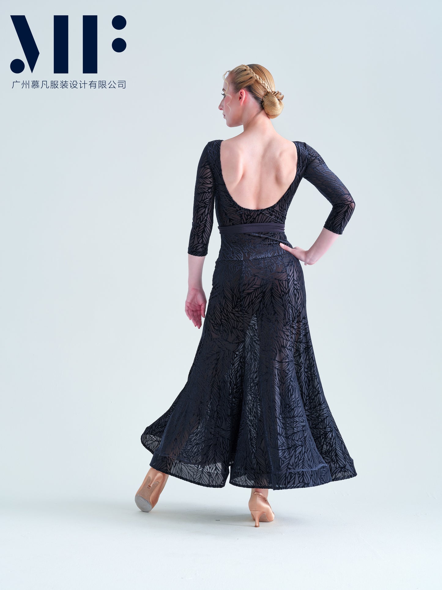 Mufan - Practice Ballroom Dress - Floral Print - M329