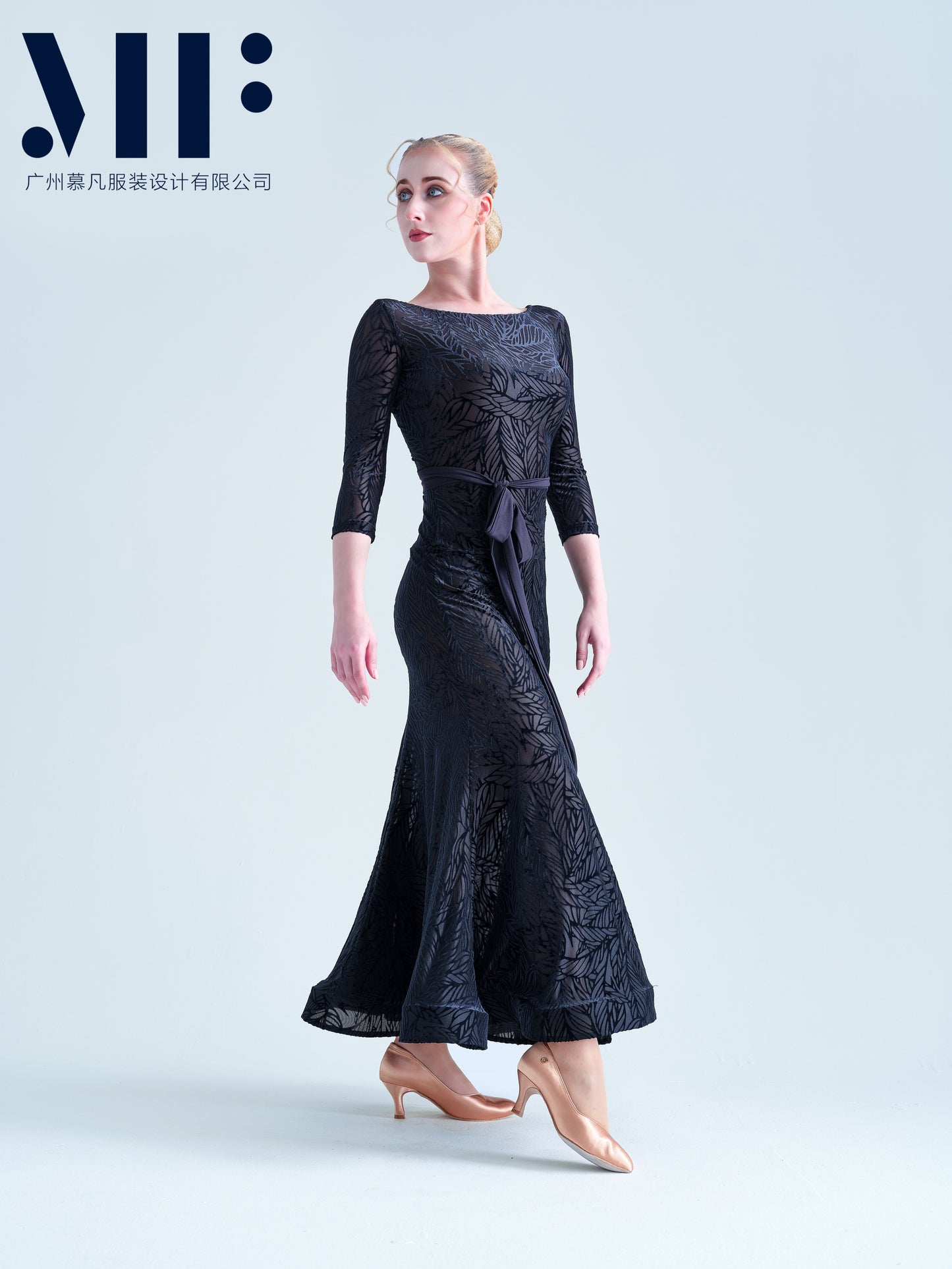 Mufan - Practice Ballroom Dress - Floral Print - M329