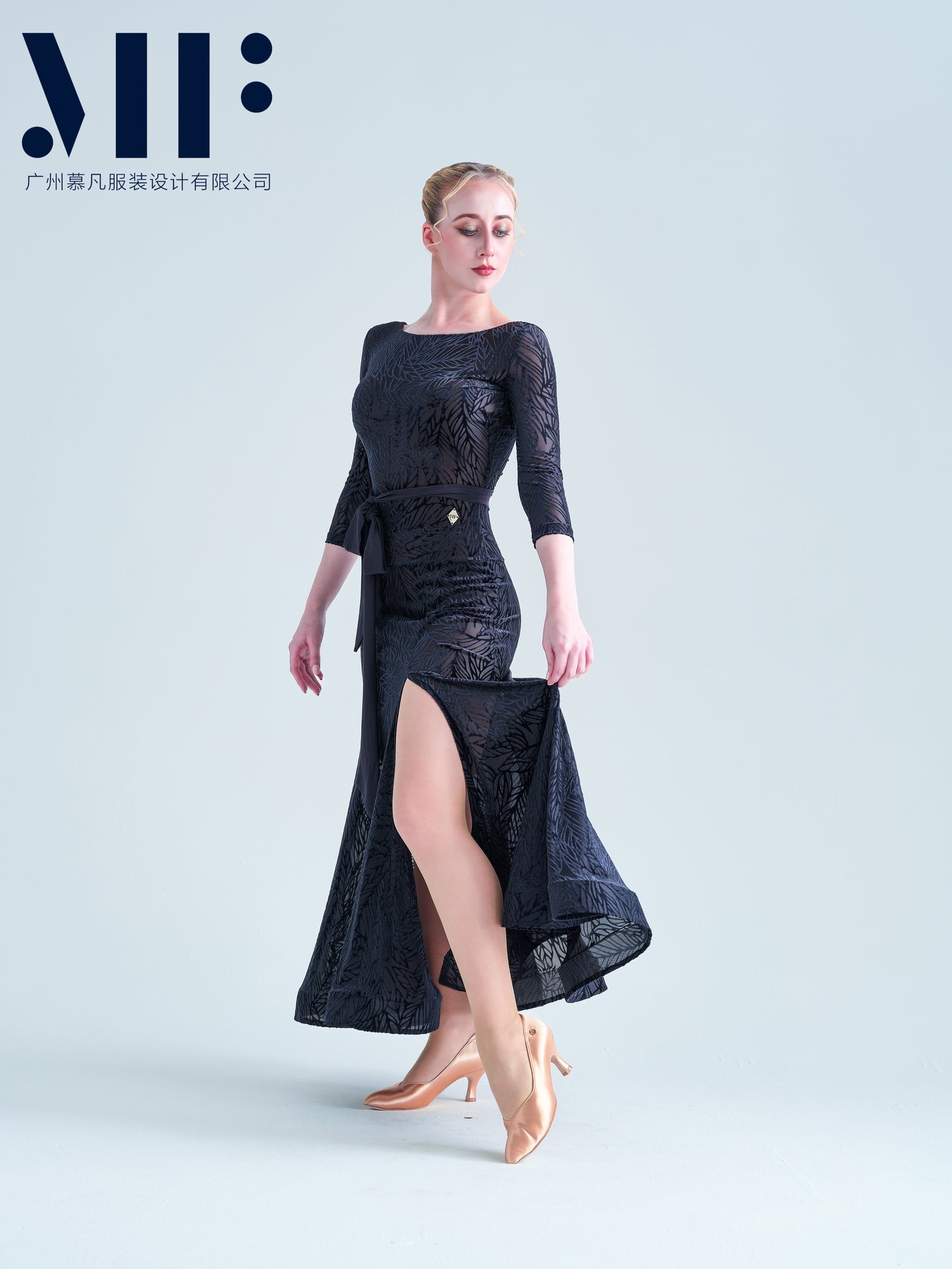 Mufan - Practice Ballroom Dress - Floral Print - M329