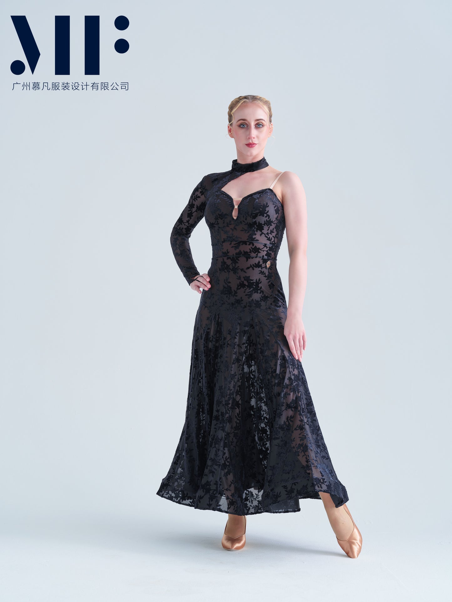 Mufan - Practice Ballroom Dress - Floral Print - M336