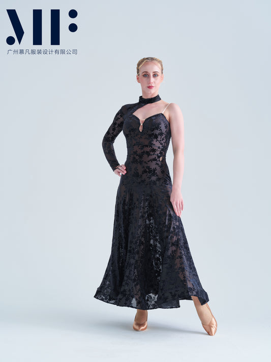 Mufan - Practice Ballroom Dress - Floral Print - M336