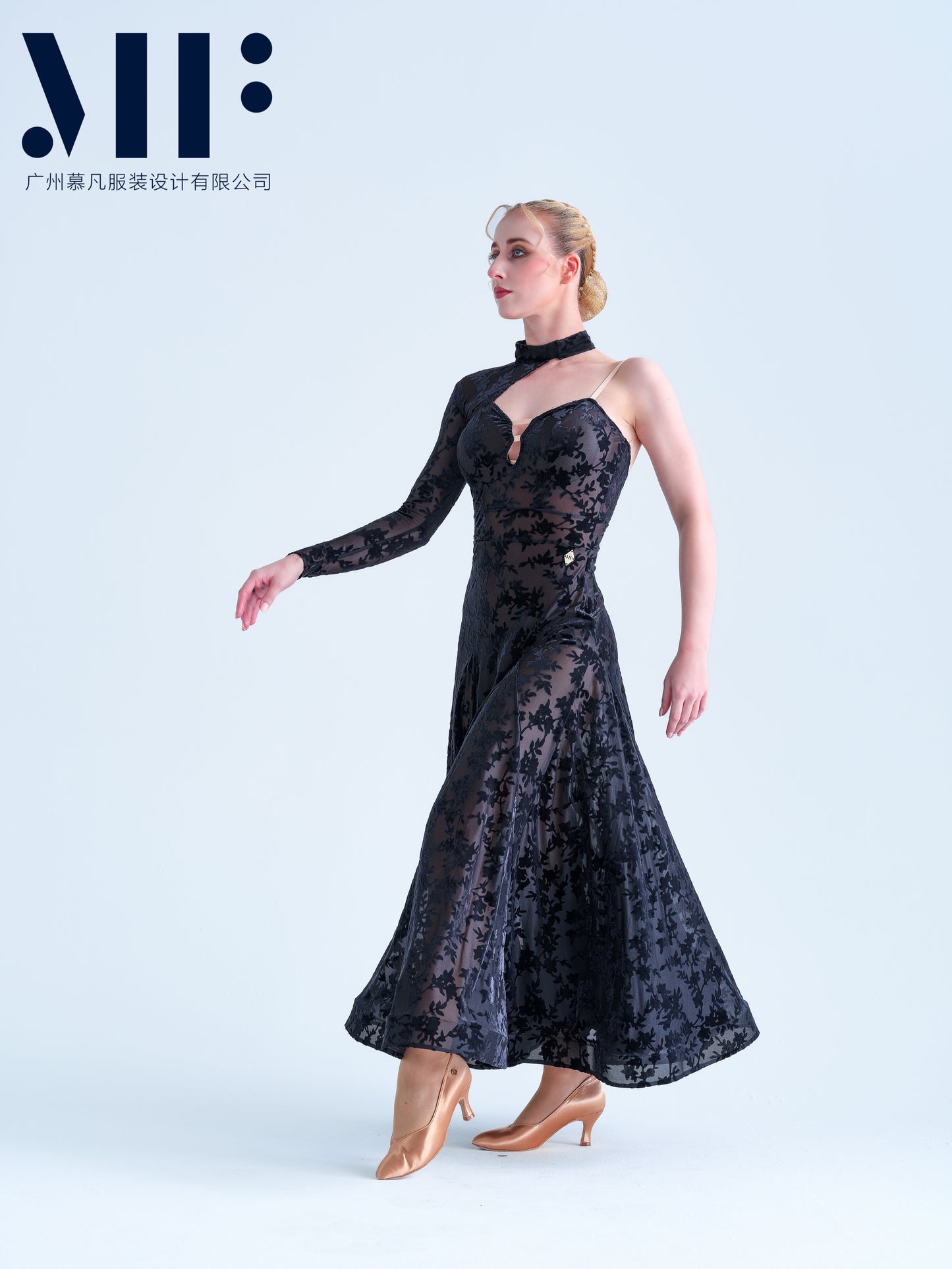 Mufan - Practice Ballroom Dress - Floral Print - M336