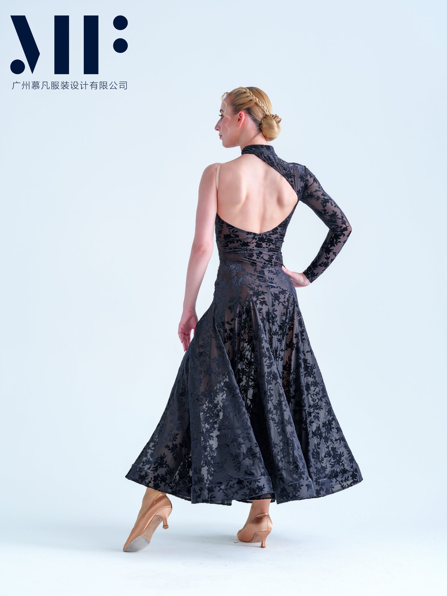 Mufan - Practice Ballroom Dress - Floral Print - M336