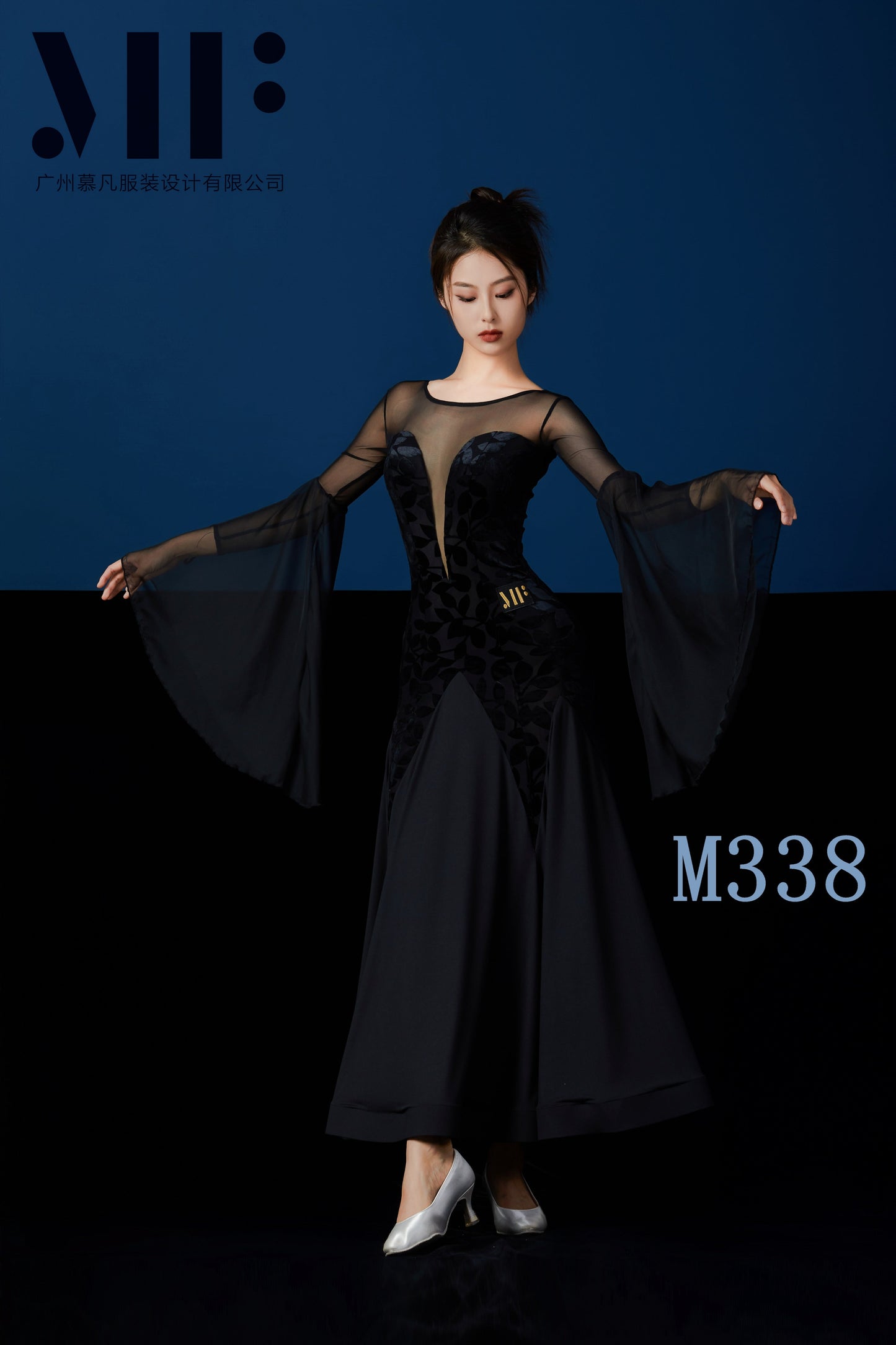 Mufan - Practice Ballroom Dress - Floral Print - M338